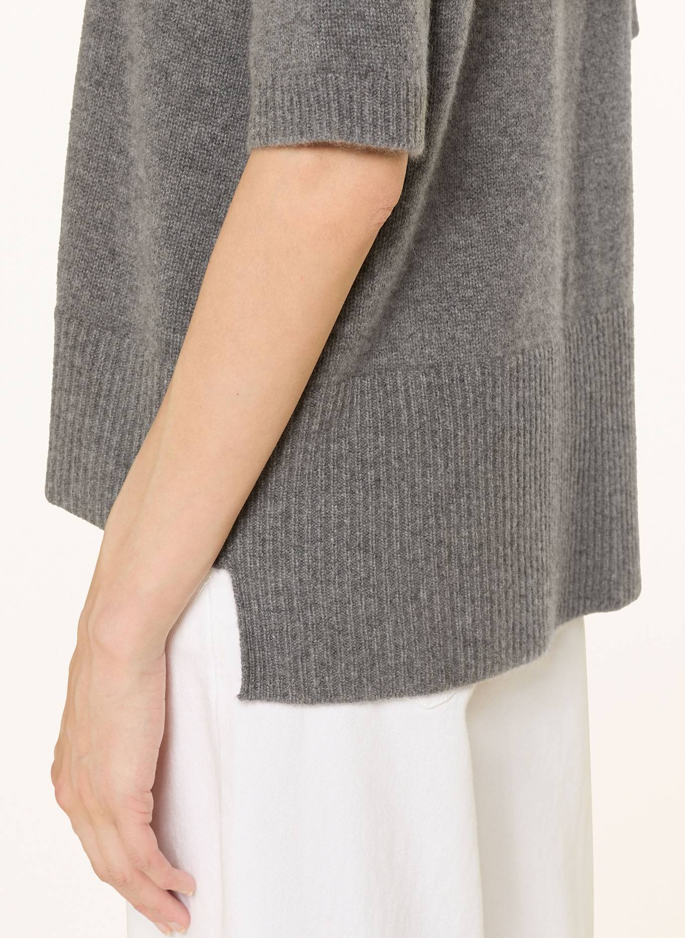 lilienfels Strickshirt aus Cashmere: GRAU
