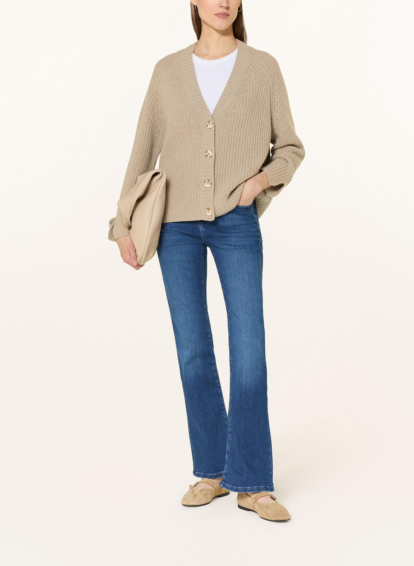 lilienfels Strickjacke mit Cashmere: TAUPE