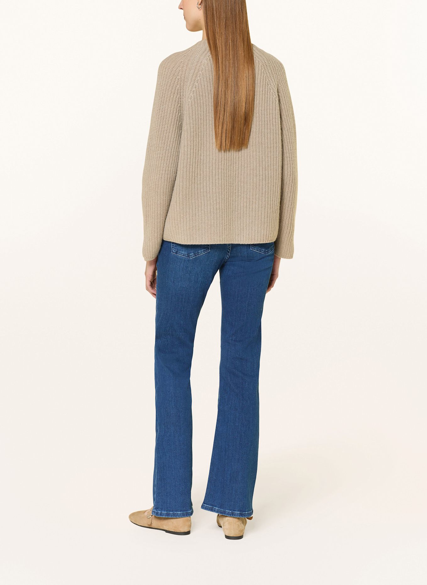 lilienfels Strickjacke mit Cashmere: TAUPE