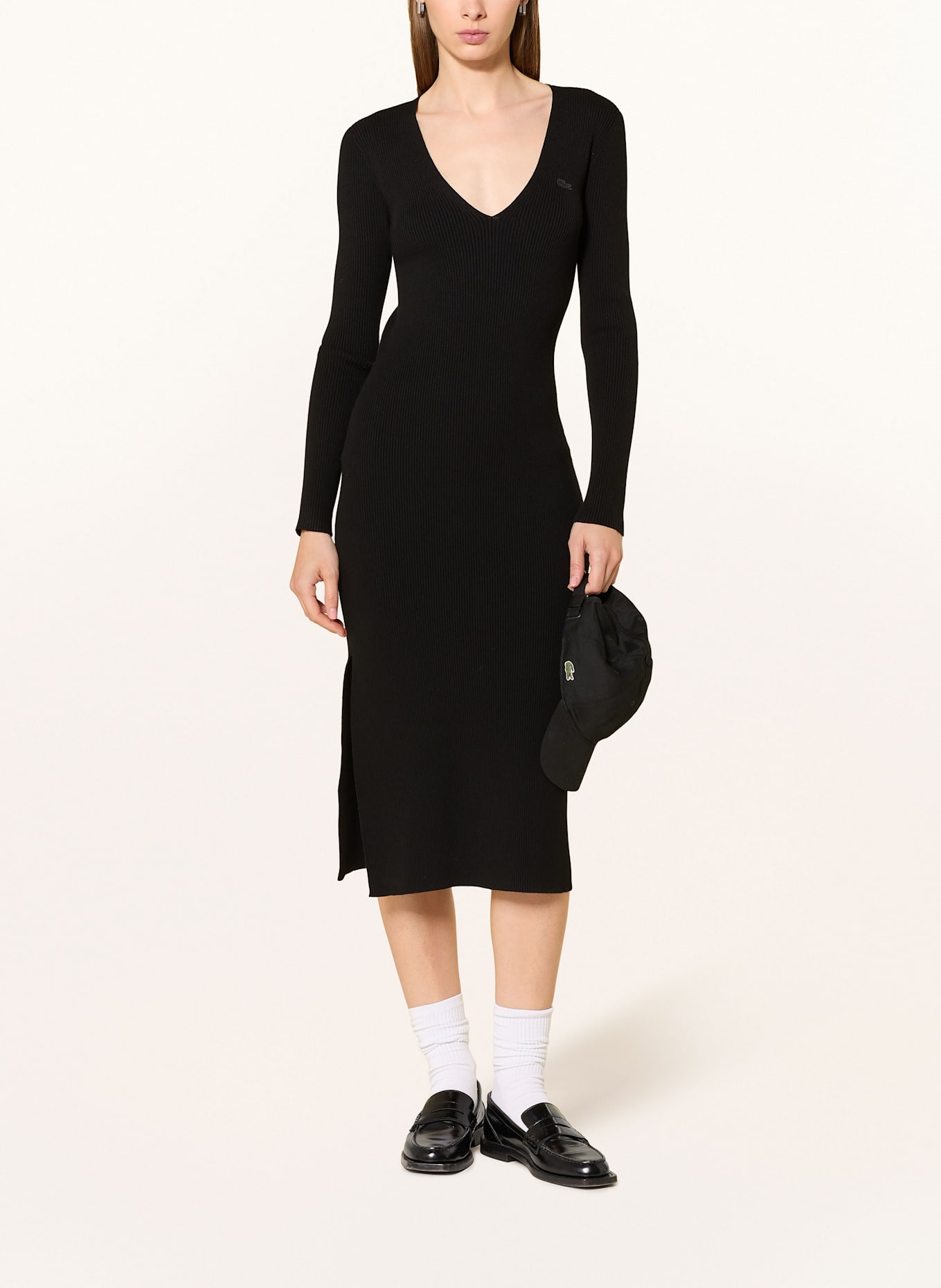 LACOSTE Kleid: SCHWARZ