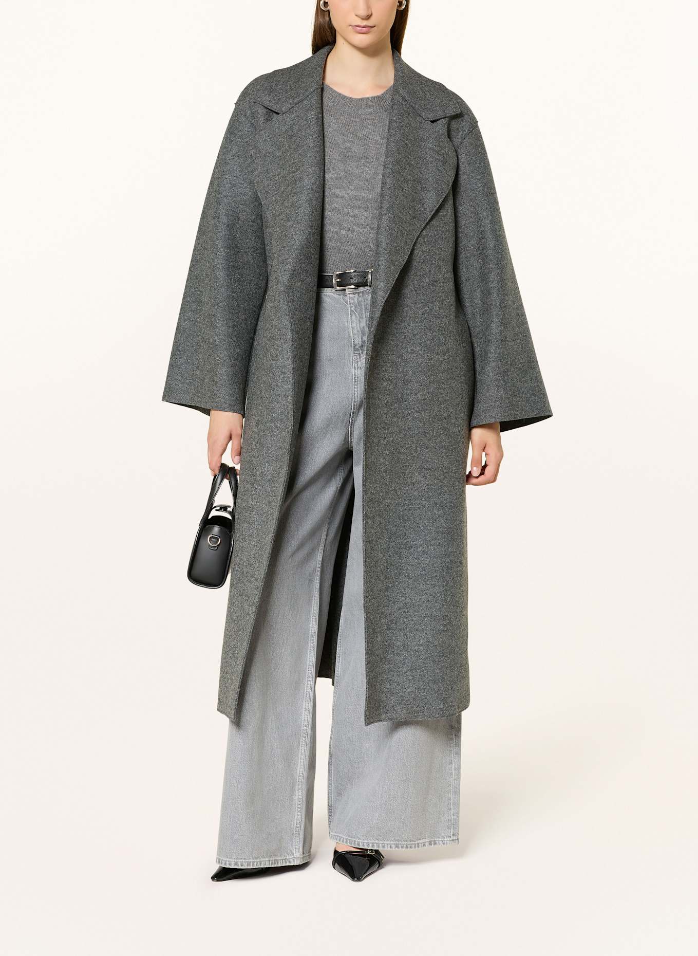 HARRIS WHARF LONDON Wollmantel: GRAU