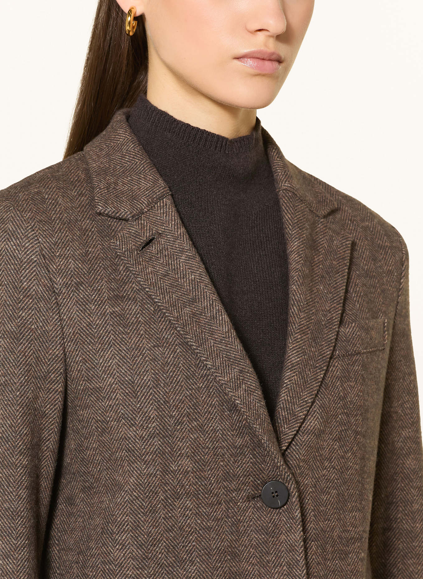 HARRIS WHARF LONDON Blazer: BRAUN / DUNKELBRAUN