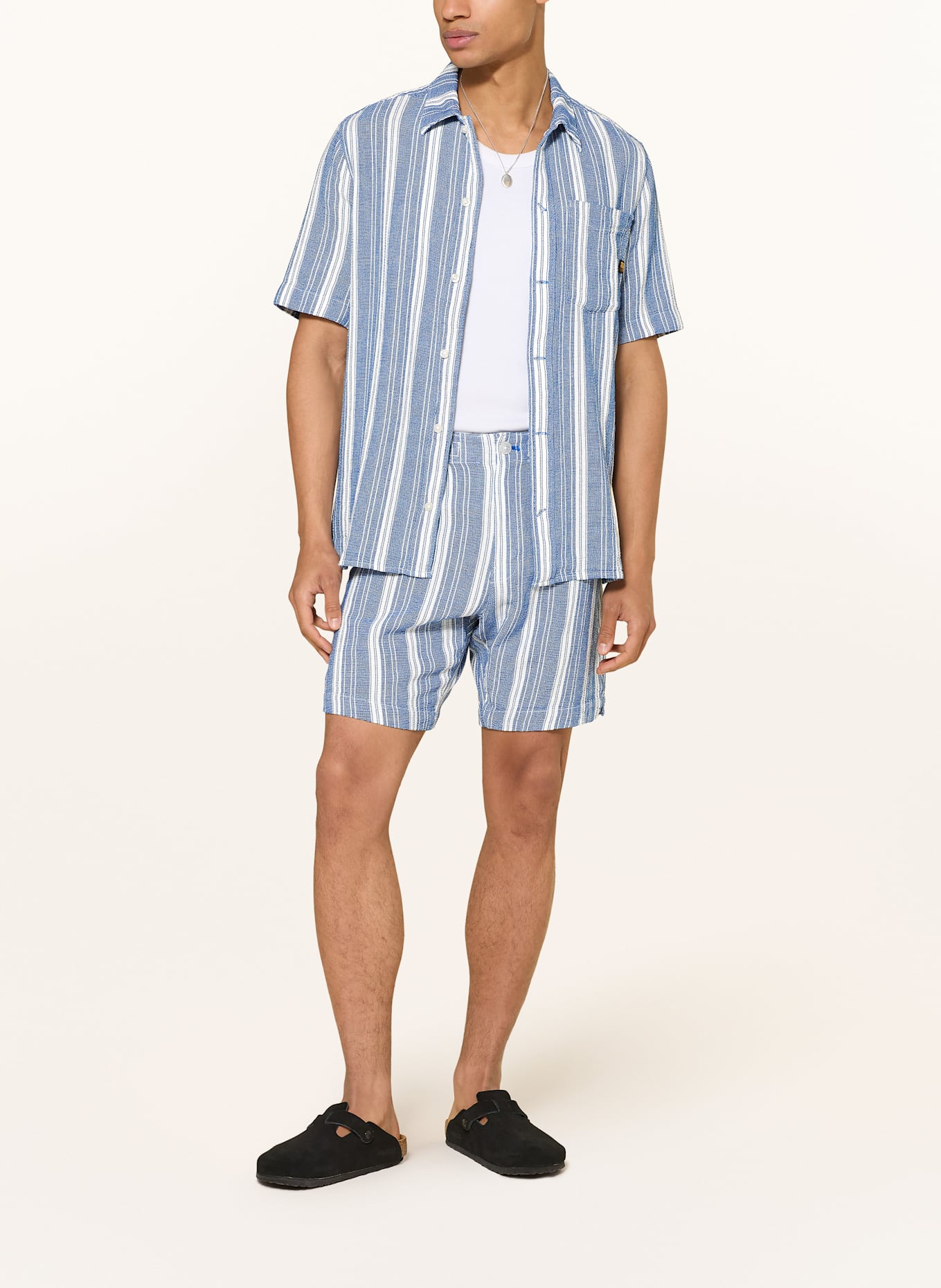 G-Star Shorts Regular Fit: DUNKELBLAU/ WEISS