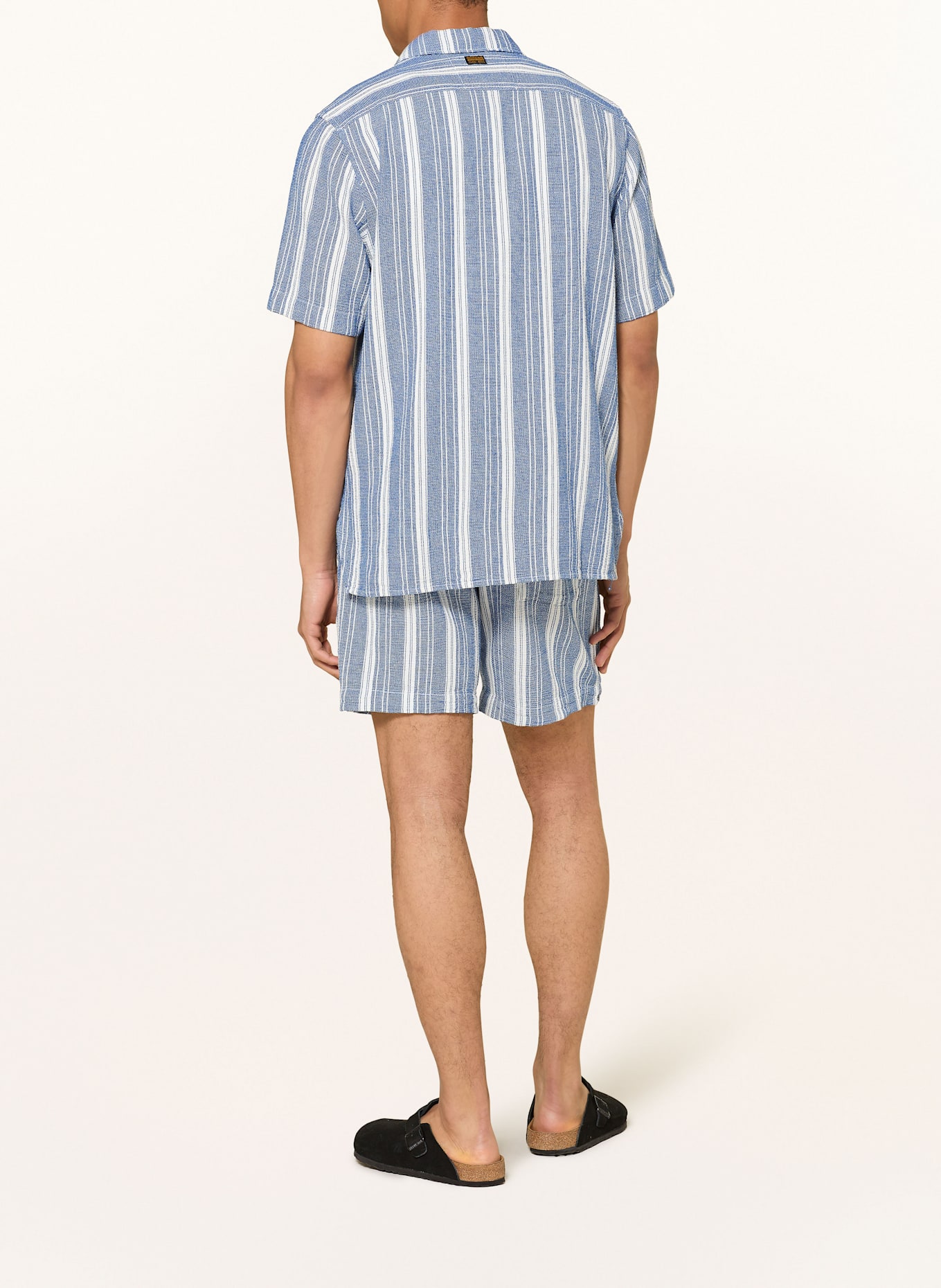 G-Star Kurzarm-Hemd Regular Fit aus Piqué: WEISS/ BLAU