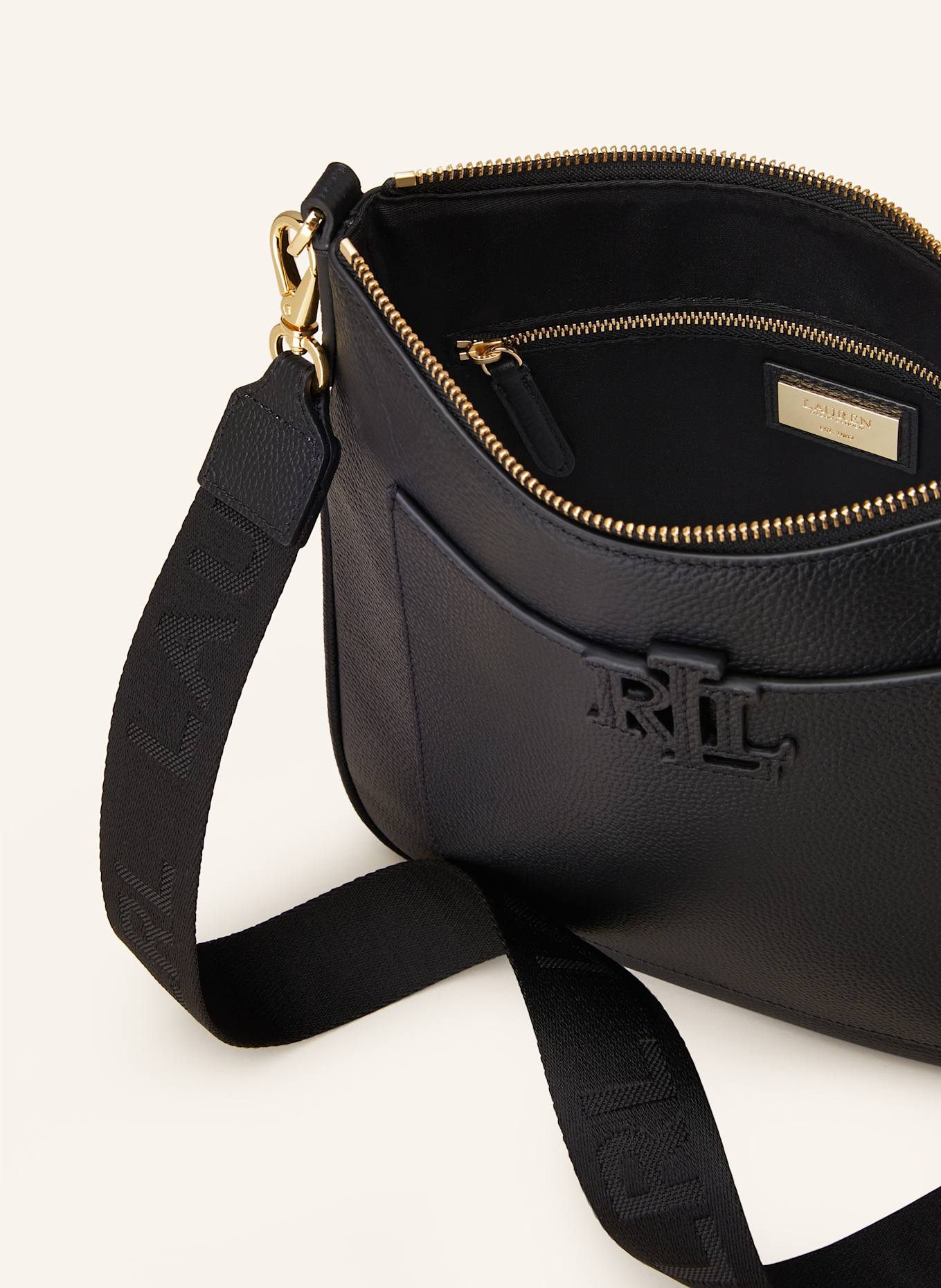 LAUREN RALPH LAUREN Umhängetasche CAMERYN 27: SCHWARZ