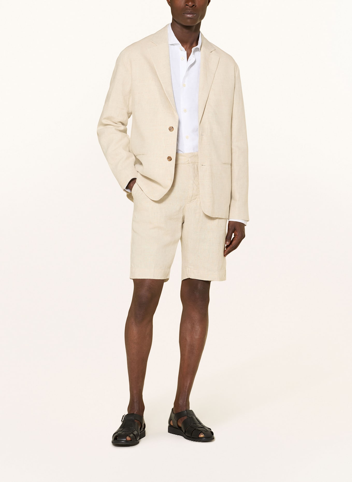 NN.07 Linen shorts BILLIE Regular Fit: ECRU