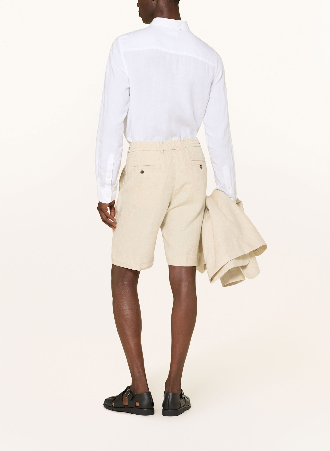 NN.07 Linen shorts BILLIE Regular Fit: ECRU