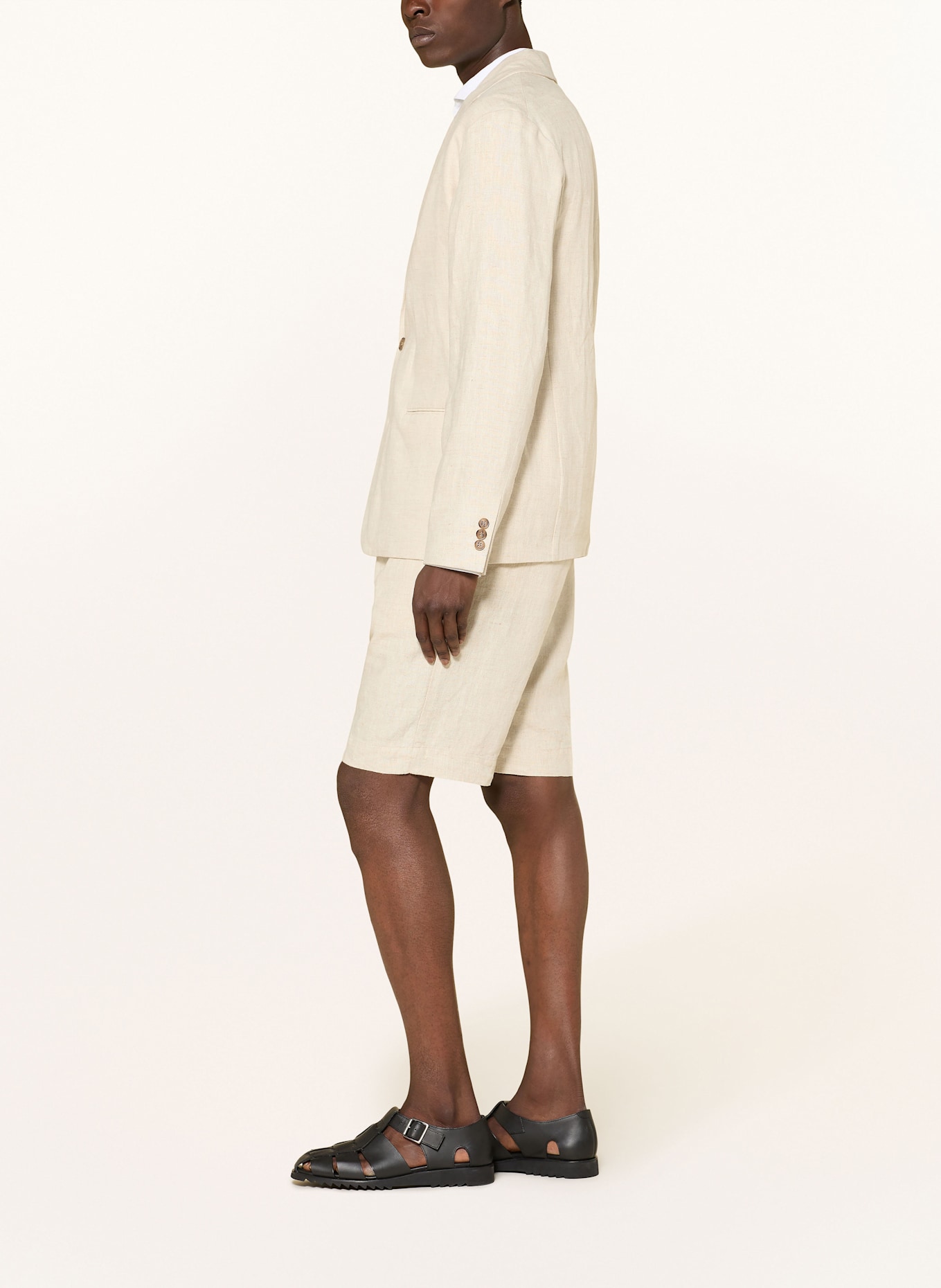 NN.07 Linen shorts BILLIE Regular Fit: ECRU