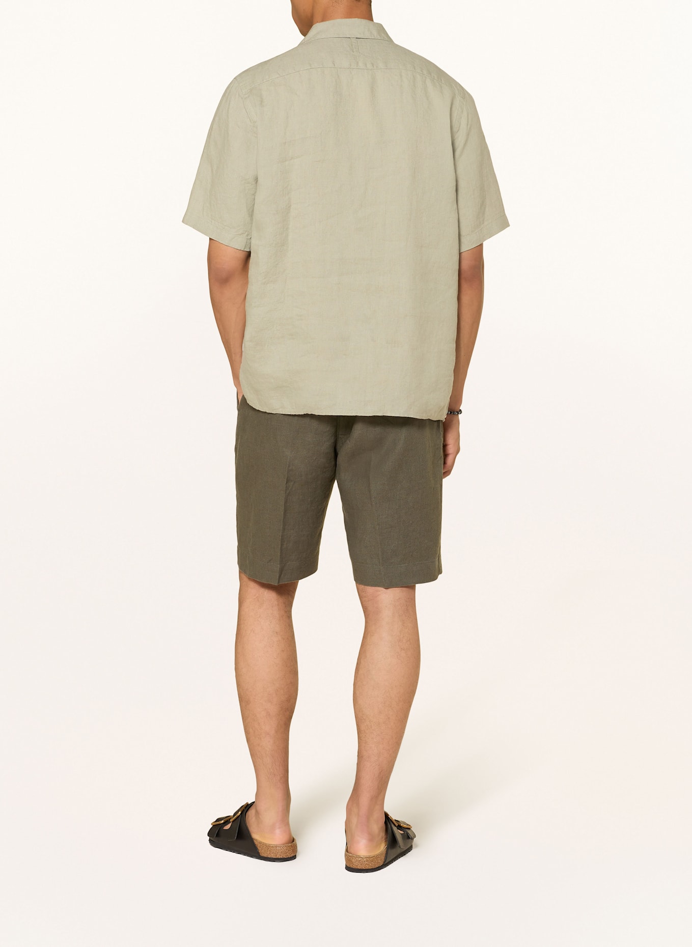 NN.07 Leinenshorts BILLIE Regular Fit: OLIV