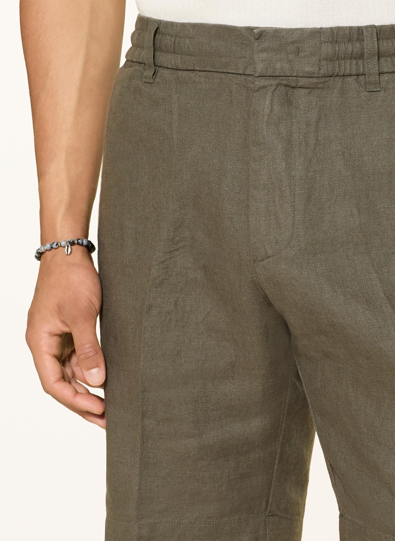 NN.07 Leinenshorts BILLIE Regular Fit: OLIV