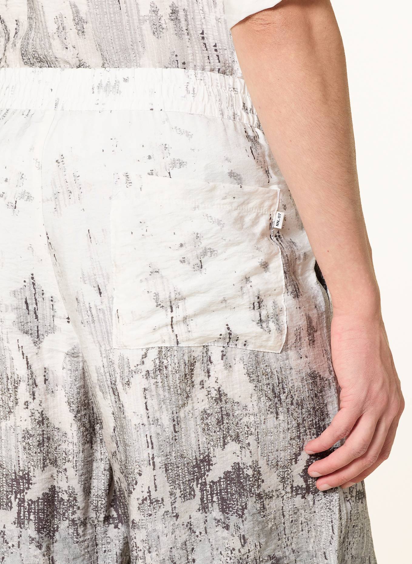 NN.07 Shorts MIKE Relaxed Fit: ECRU / SCHWARZ / GRAU