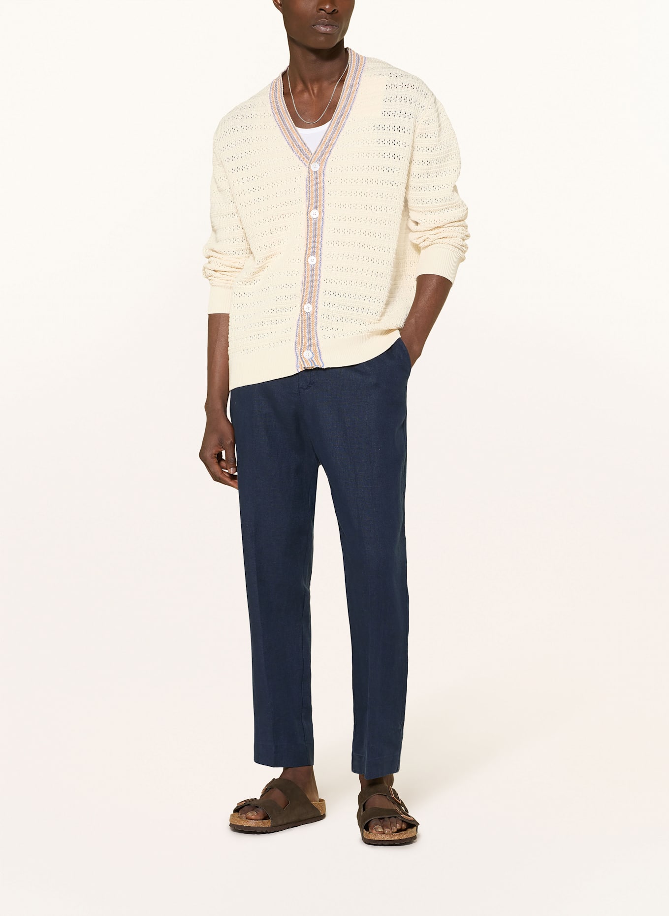 NN.07 Leinenhose BILLIE Regular Fit: DUNKELBLAU