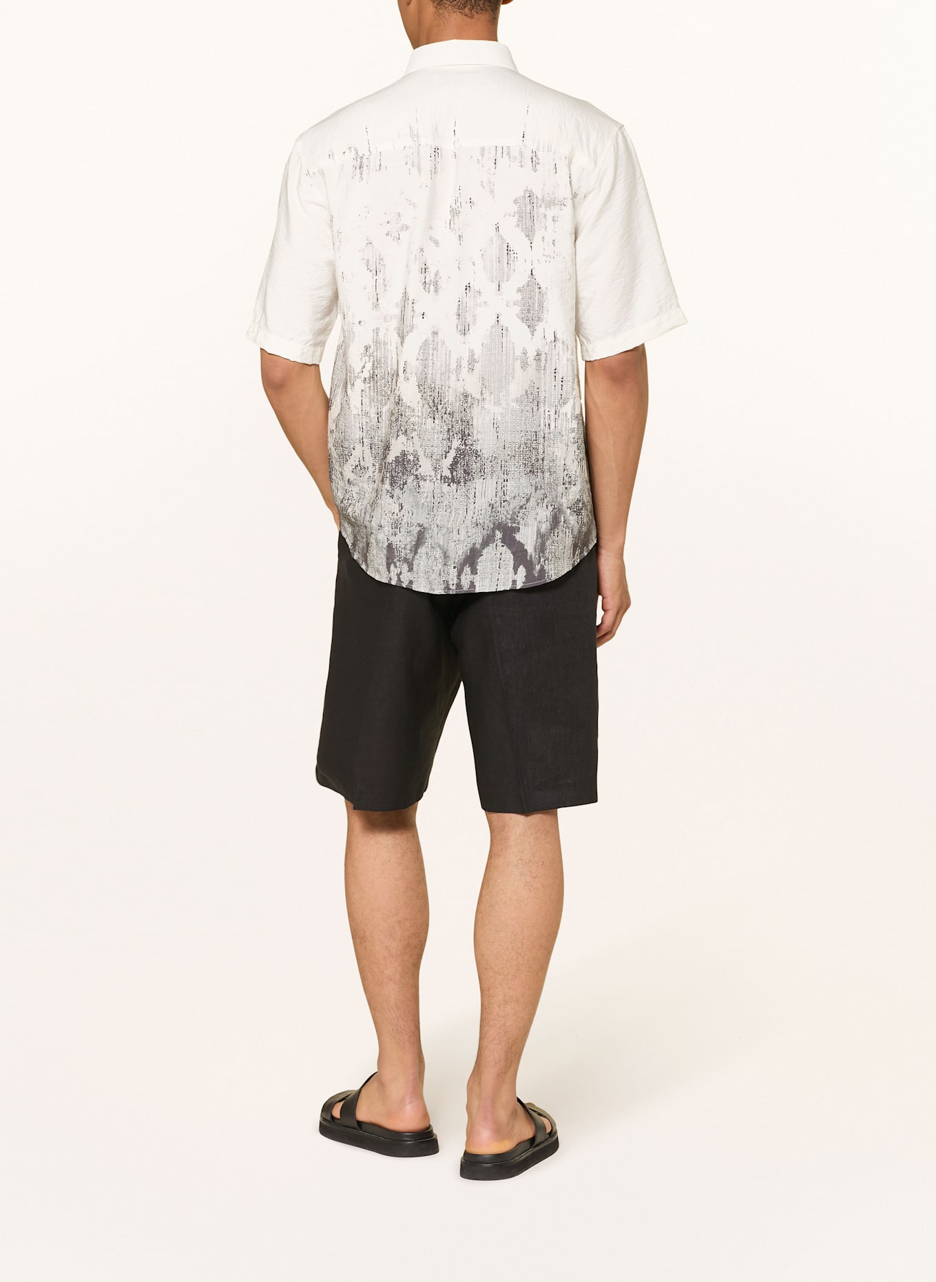 NN.07 Leinenshorts KAY Regular Fit: SCHWARZ