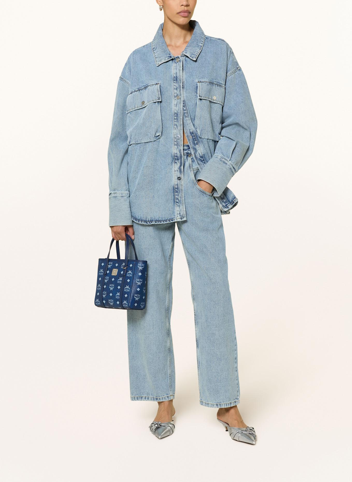 MCM Shopper TONI MINI: BLAU/ HELLBLAU
