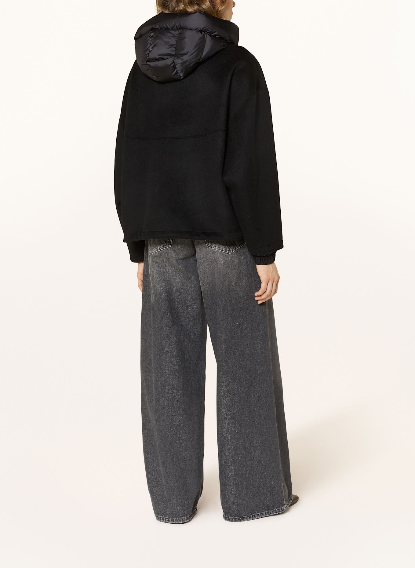 BLONDE No.8 Jacke JERRY im Materialmix: SCHWARZ