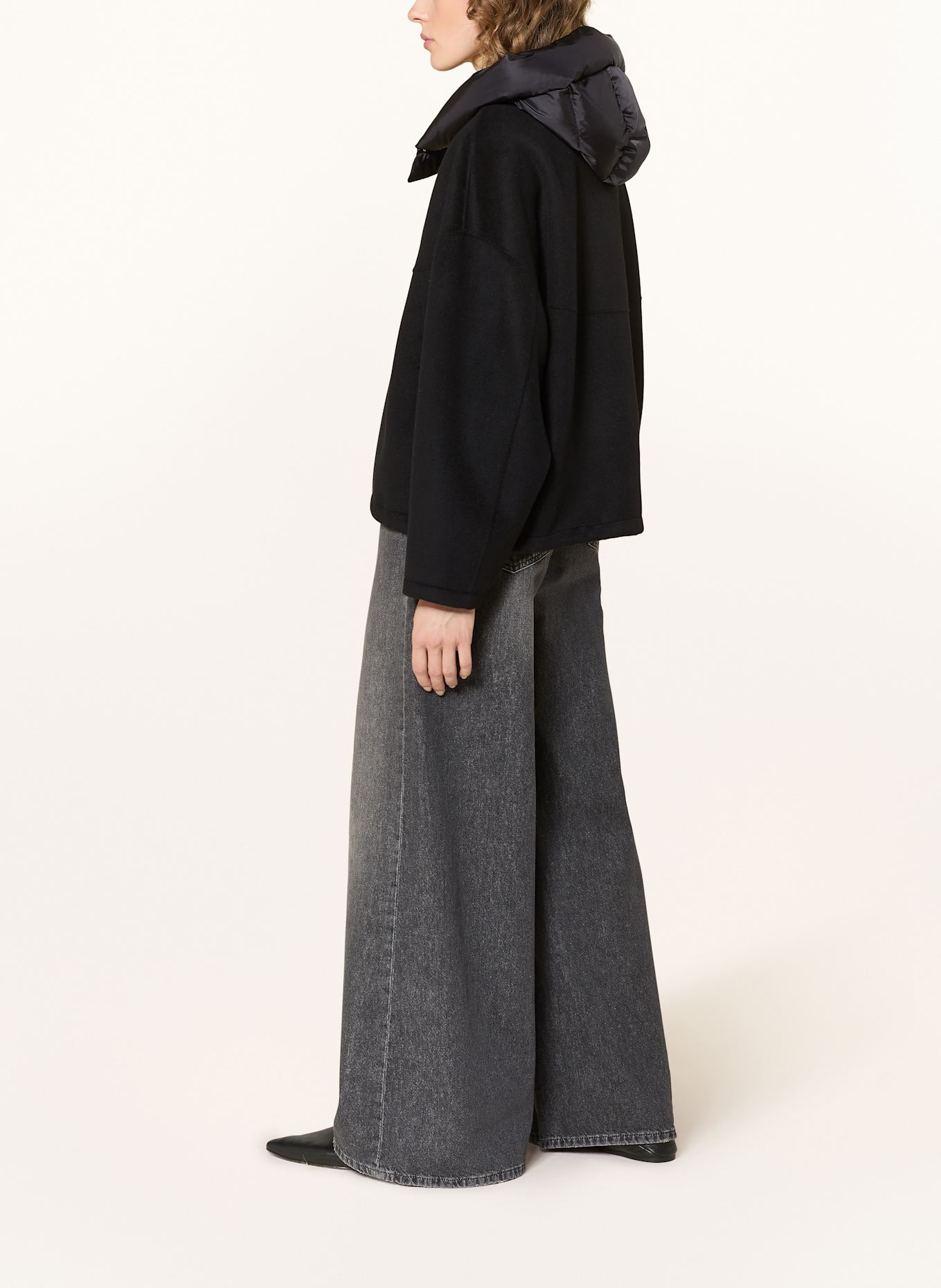 BLONDE No.8 Jacke JERRY im Materialmix: SCHWARZ