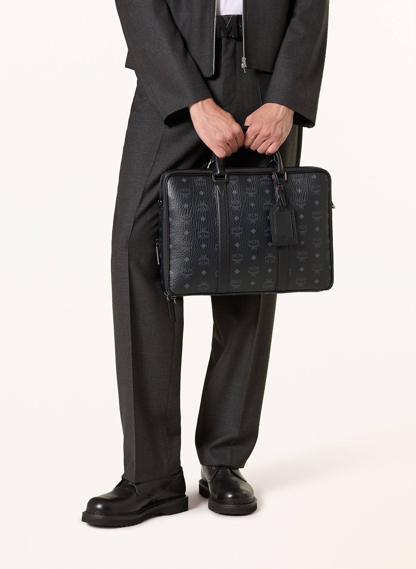 MCM Business bag: BLACK / GRAY
