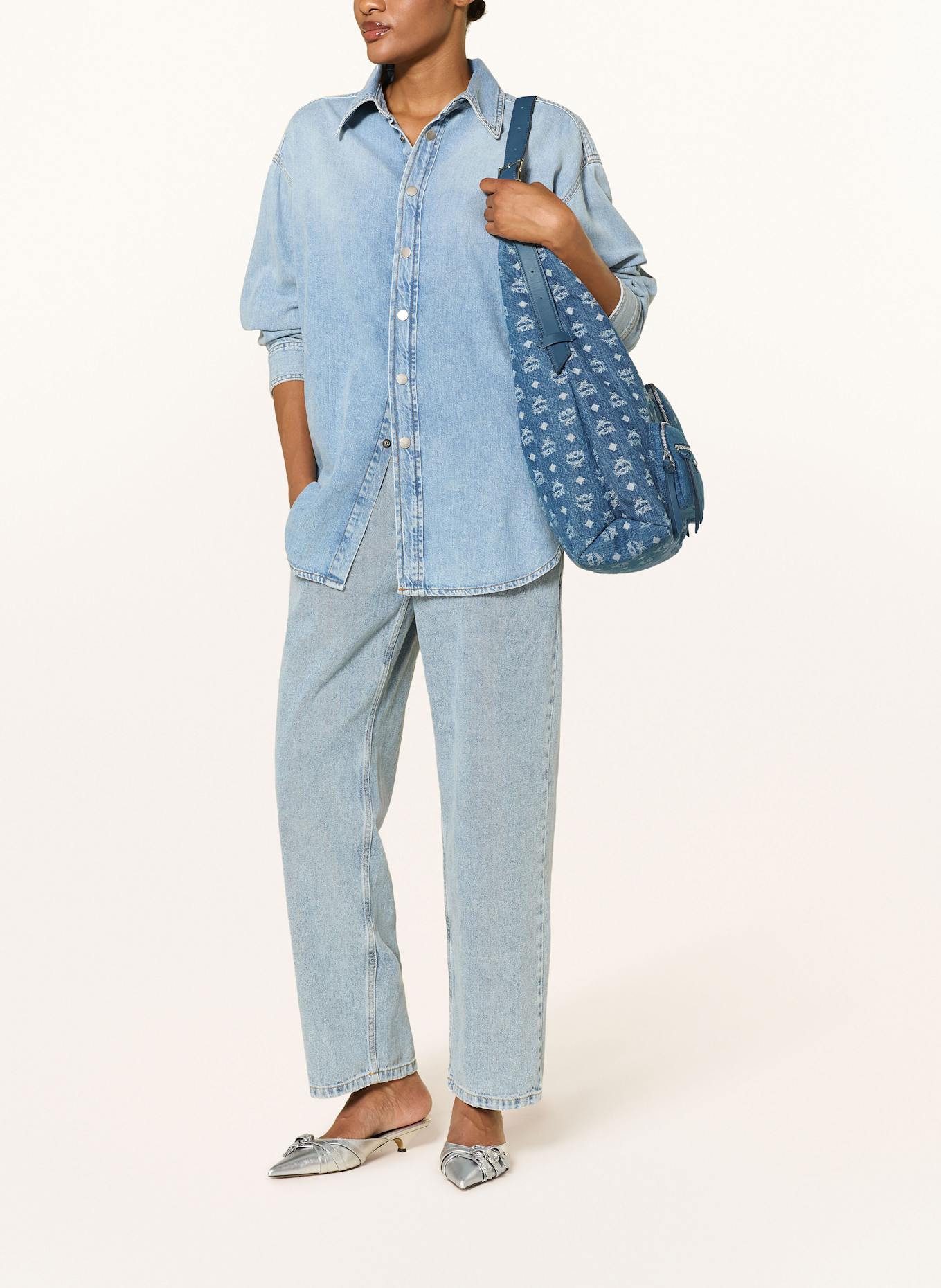 MCM Hobo-Bag AREN XL mit Pouch: BLAU