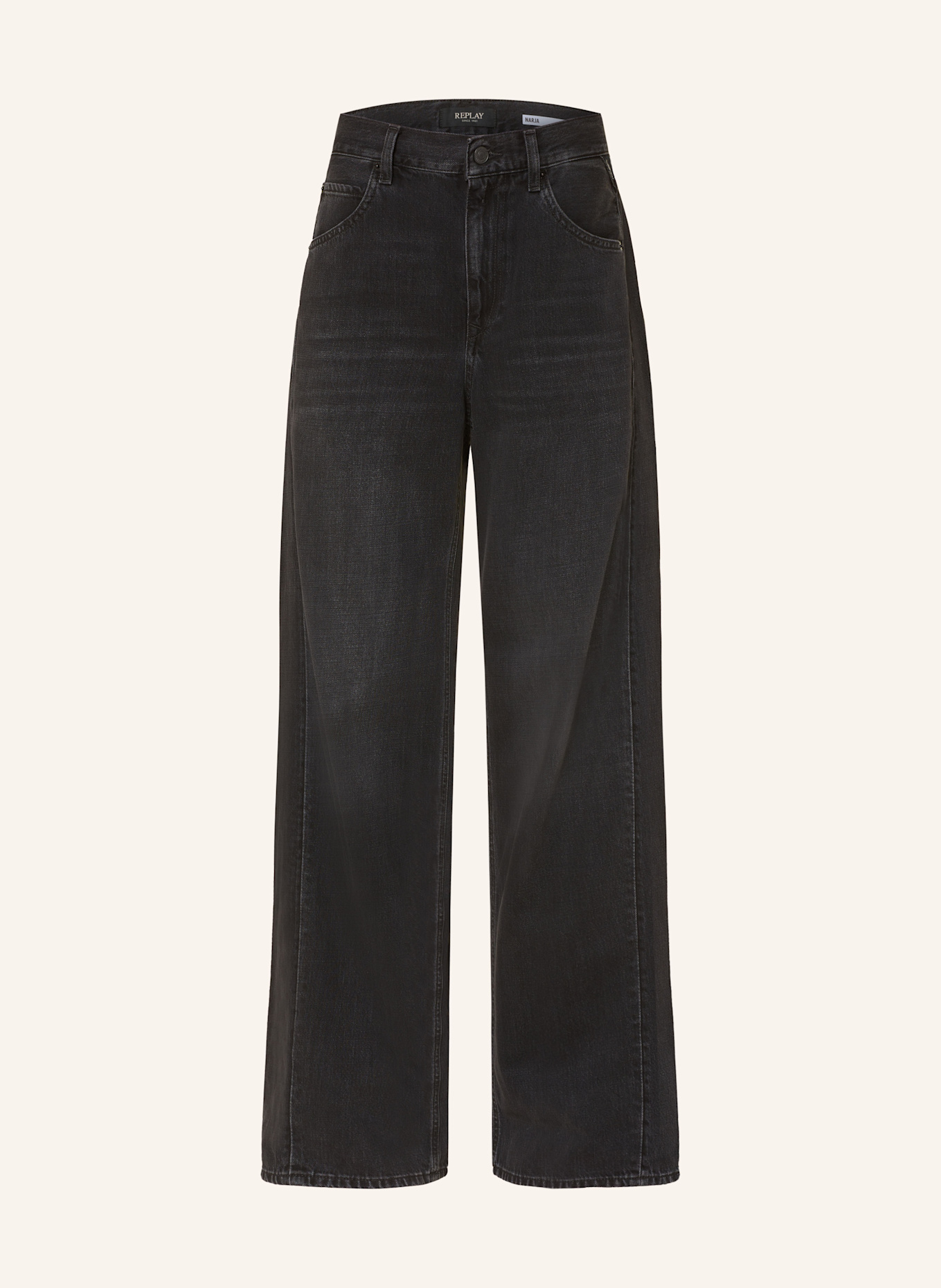 REPLAY Wide Leg Jeans NARJA: 098 BLACK