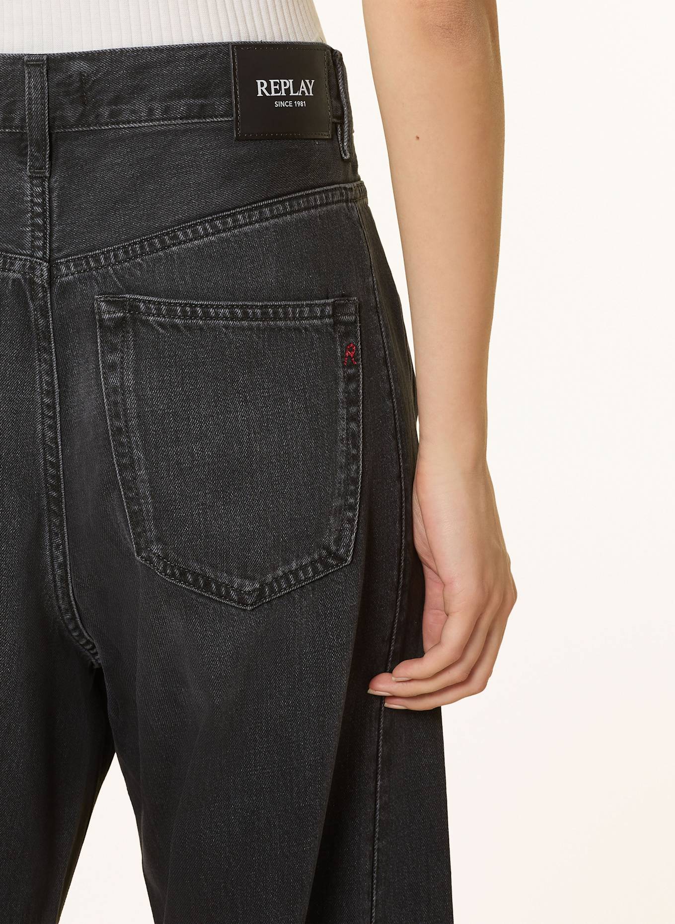 REPLAY Wide Leg Jeans NARJA: 098 BLACK