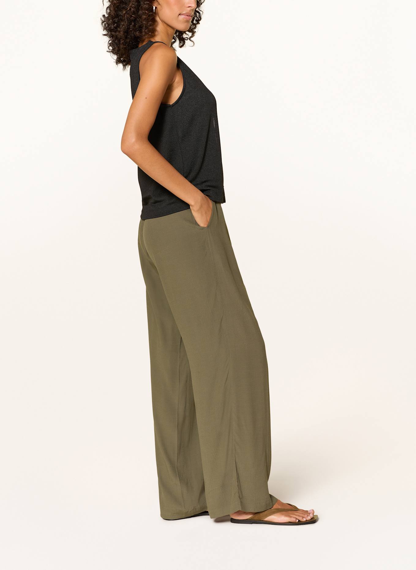 OPUS PANTS Marlenehose MALOTTA: OLIV