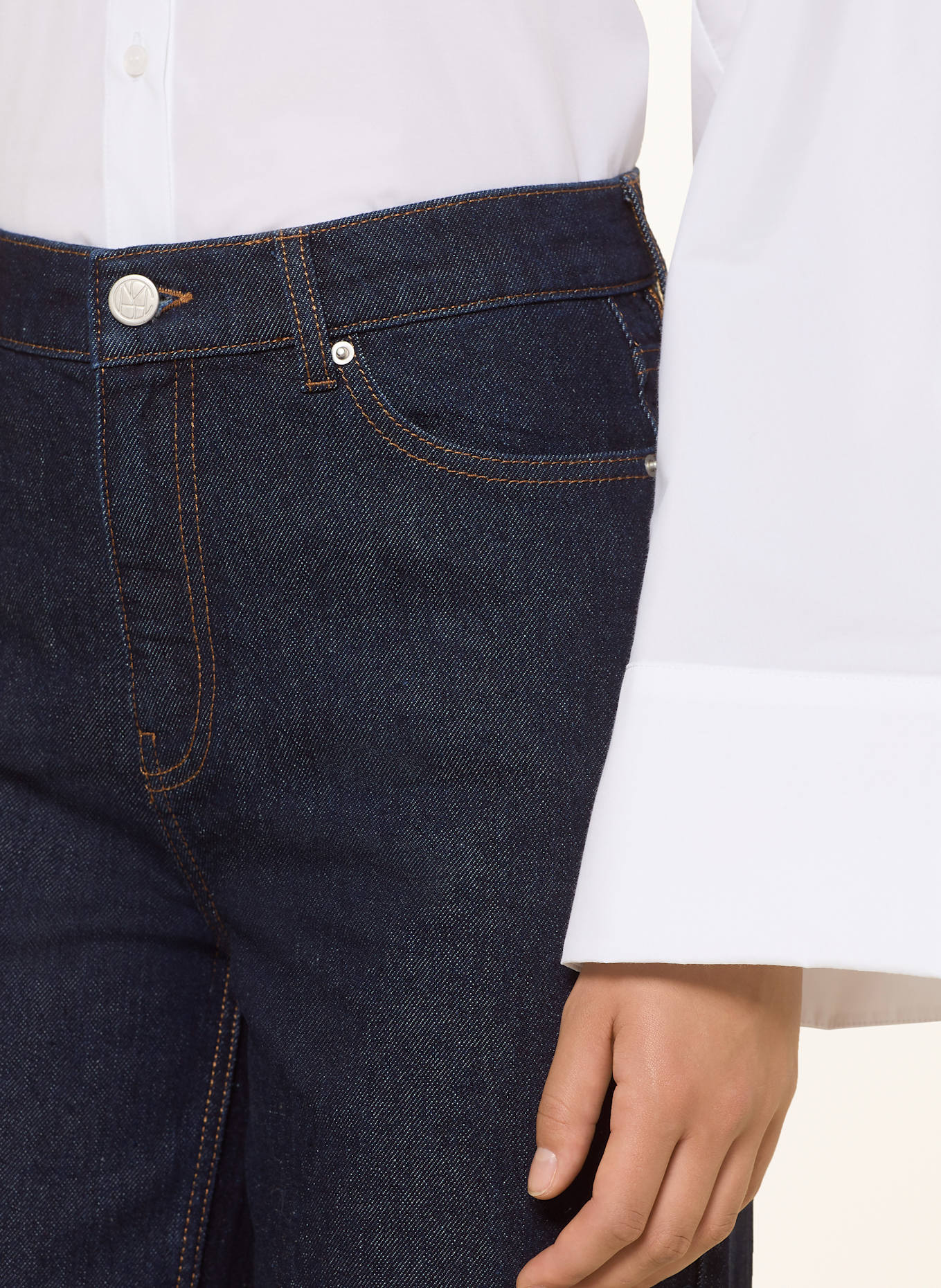 MSCH COPENHAGEN Wide Leg Jeans MSCHSOLIA ADA: DARK BLUE WASH