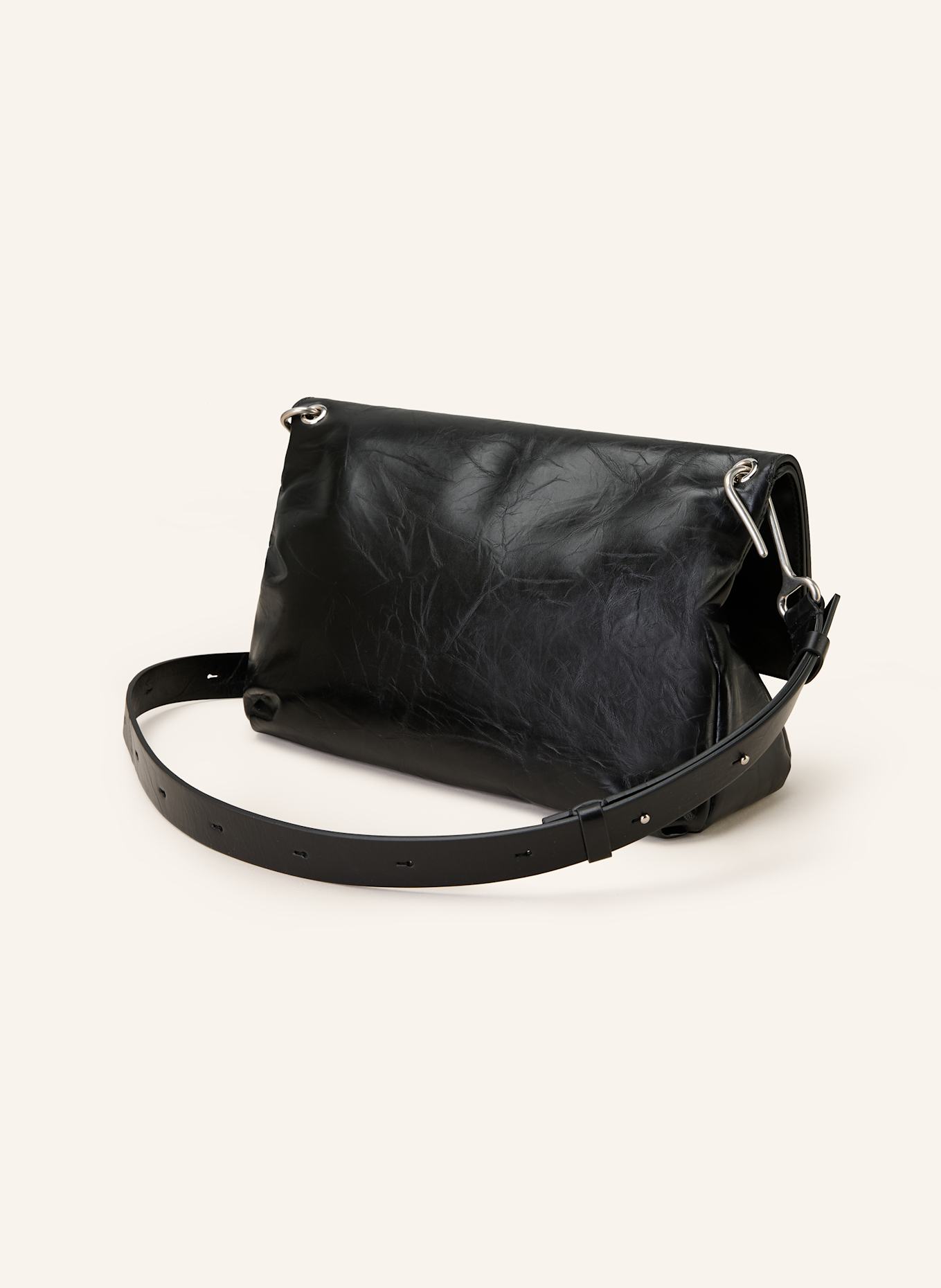 JIL SANDER Umhängetasche SHADOW: SCHWARZ