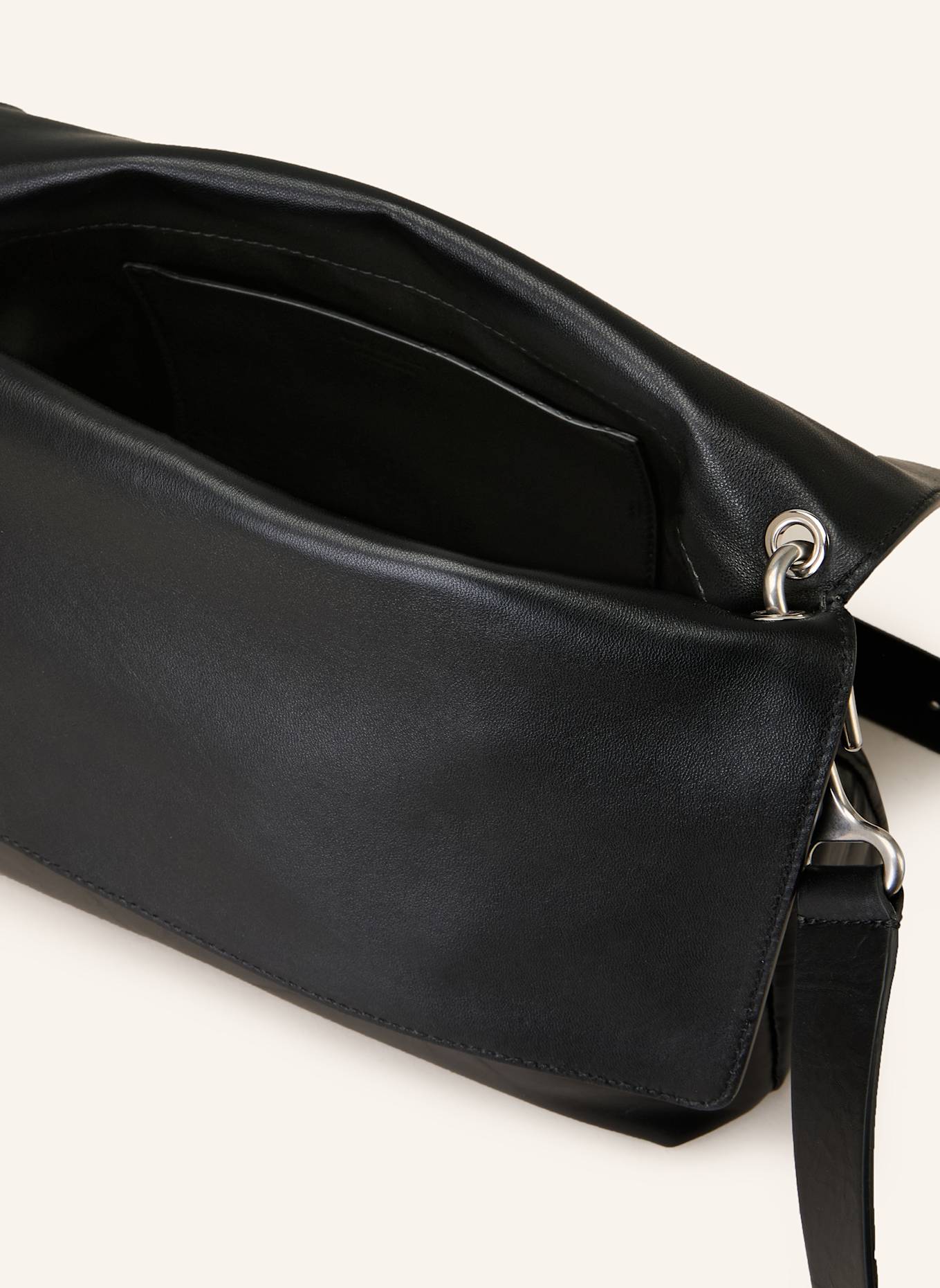 JIL SANDER Umhängetasche SHADOW: SCHWARZ