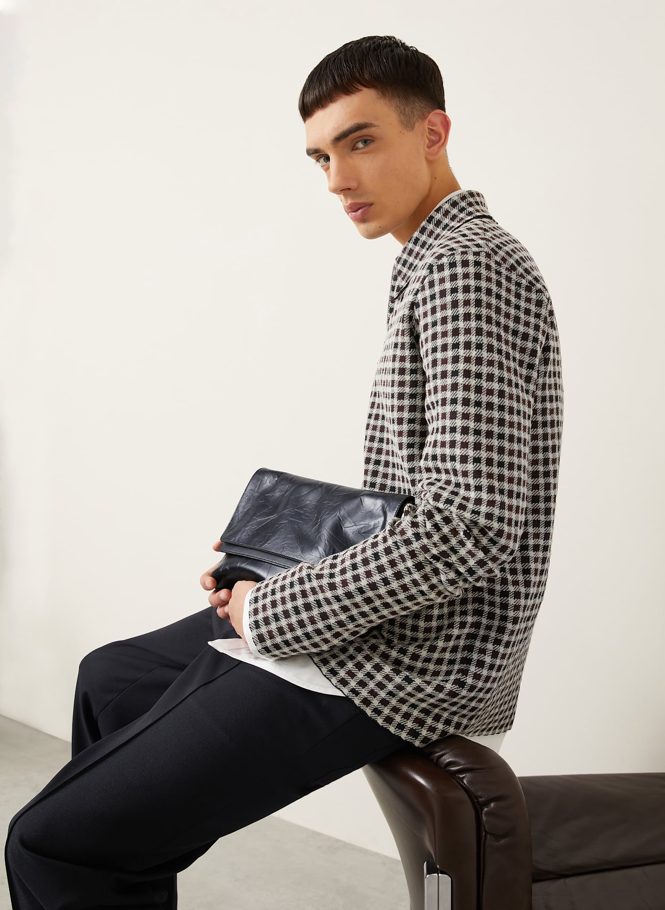 JIL SANDER Umhängetasche SHADOW: SCHWARZ