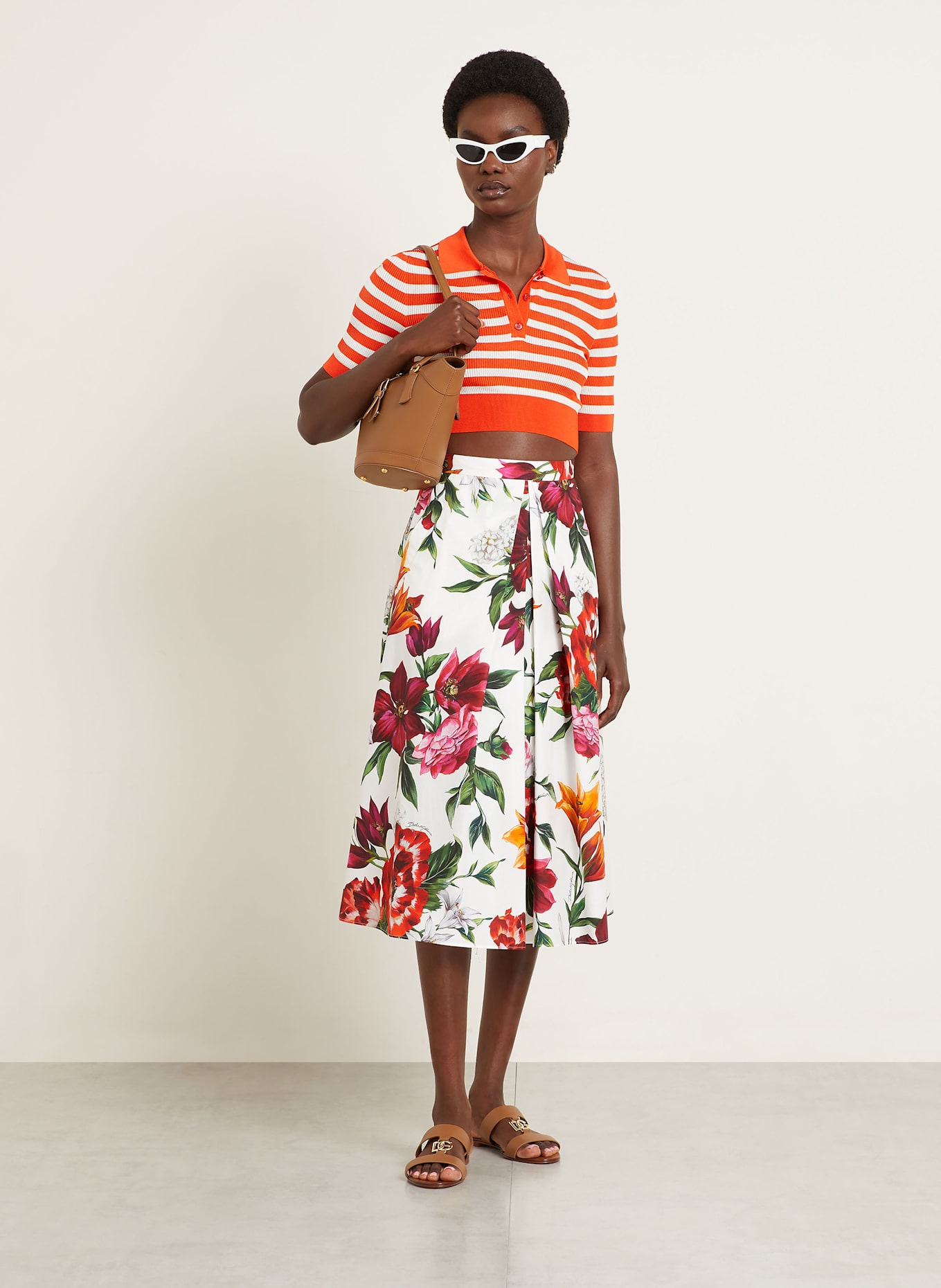 DOLCE & GABBANA Sukně: BÍLÁ/ ČERVENÁ/ ZELENÁ