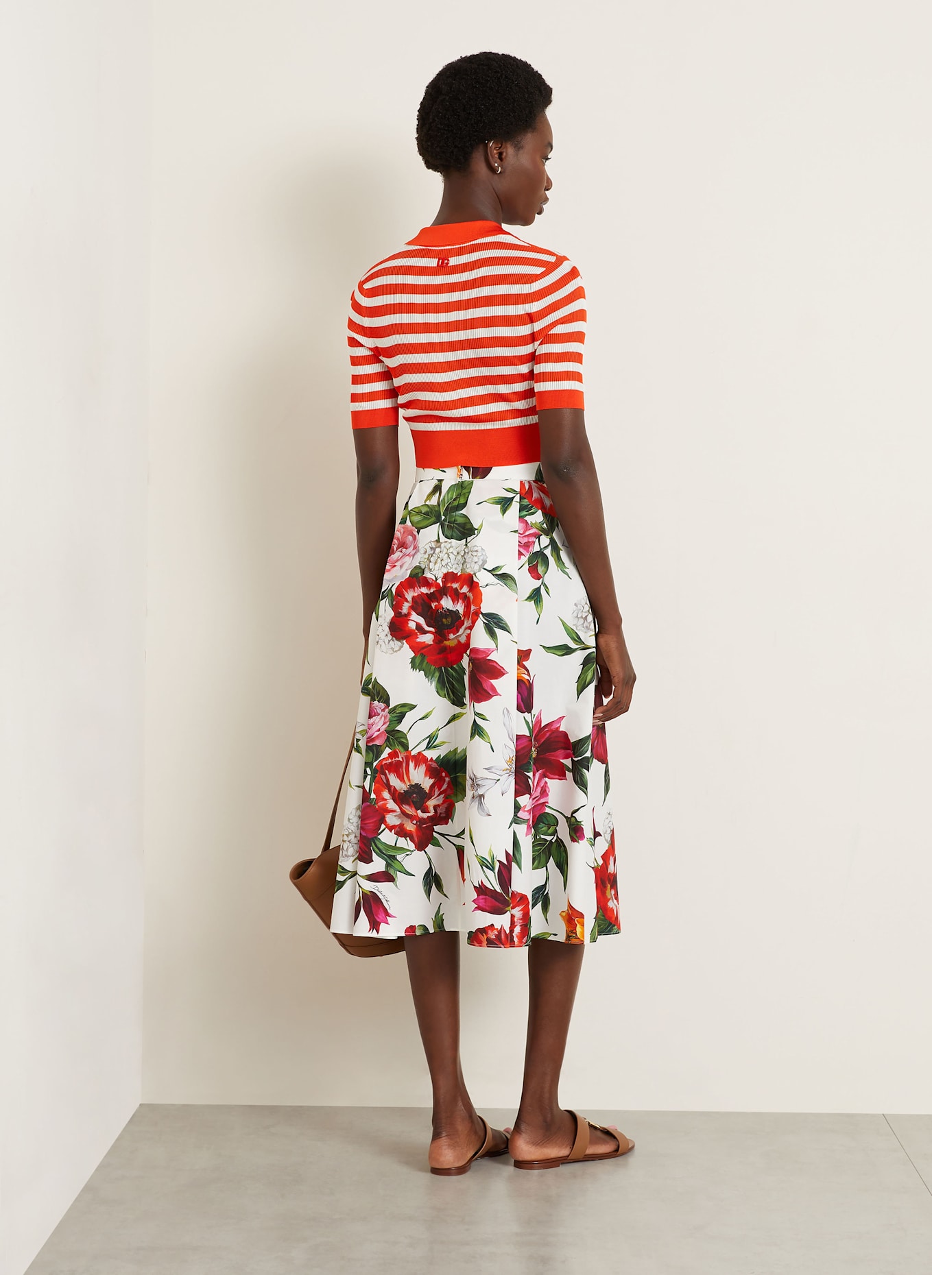 DOLCE & GABBANA Sukně: BÍLÁ/ ČERVENÁ/ ZELENÁ