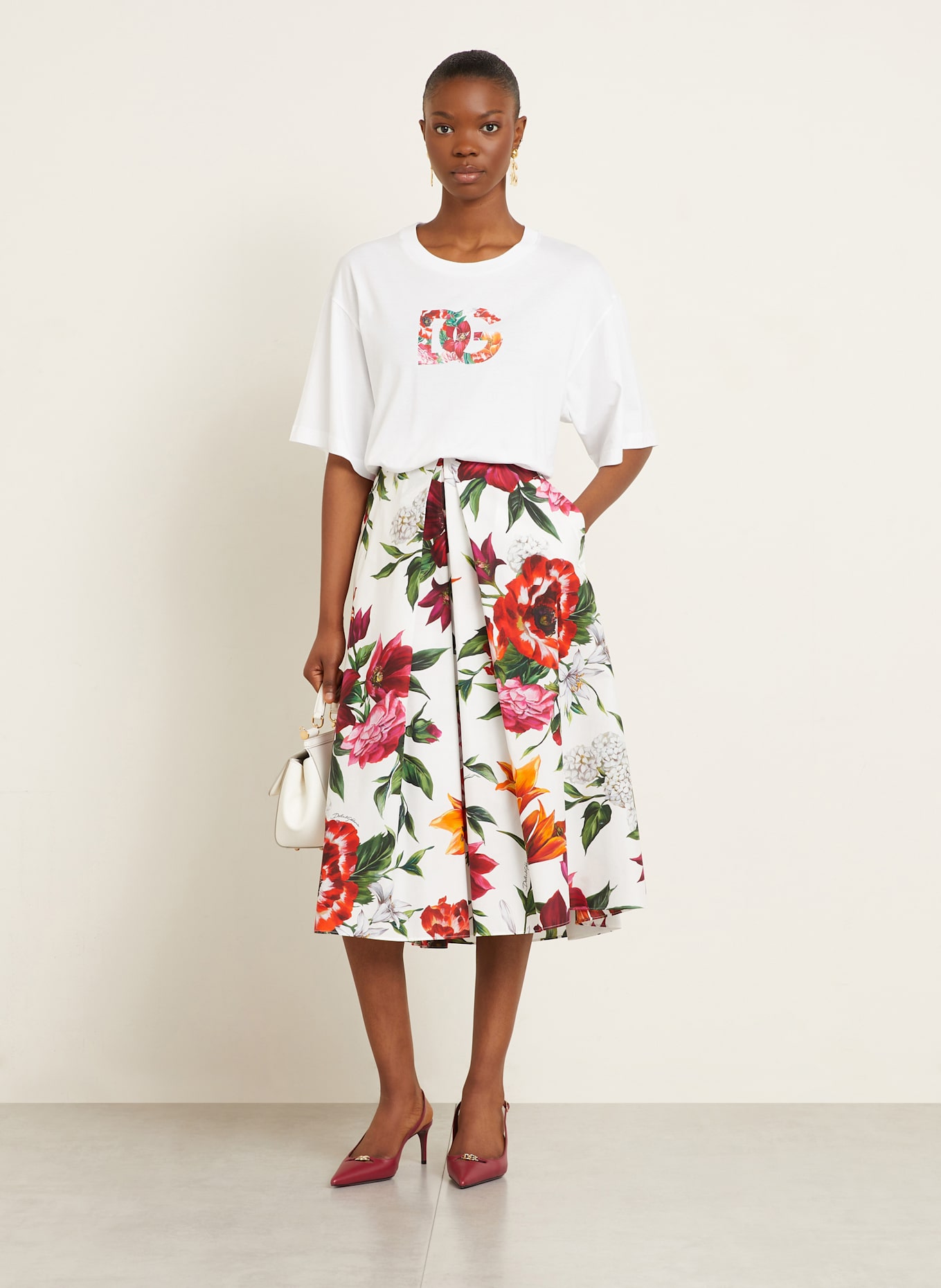 DOLCE & GABBANA Tričko: BÍLÁ