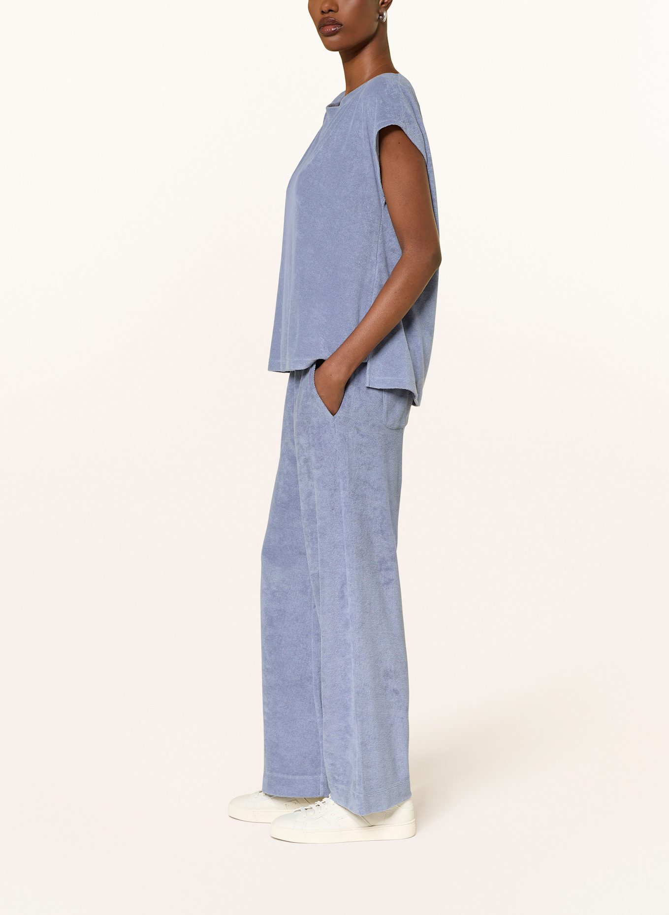 Juvia Sweatpants ELUANA aus Frottee: BLAU