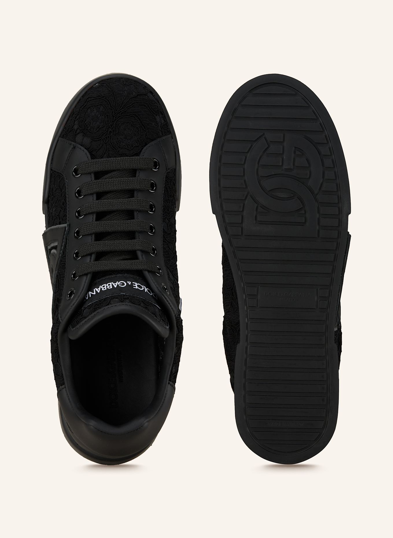 DOLCE & GABBANA Sneakersy: ČERNÁ