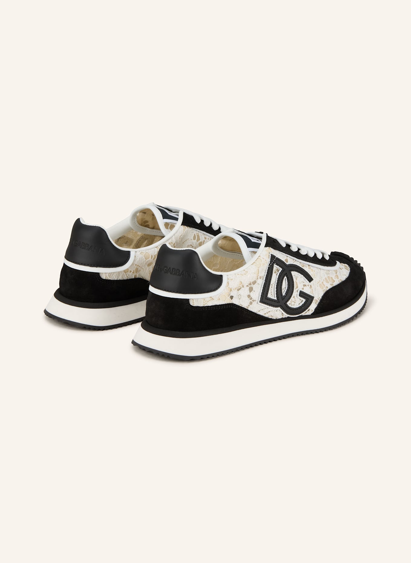 DOLCE & GABBANA Sneakersy: BÍLÁ/ ČERNÁ