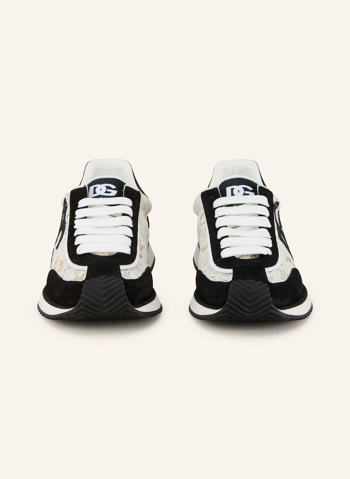 DOLCE & GABBANA Sneakersy: BÍLÁ/ ČERNÁ