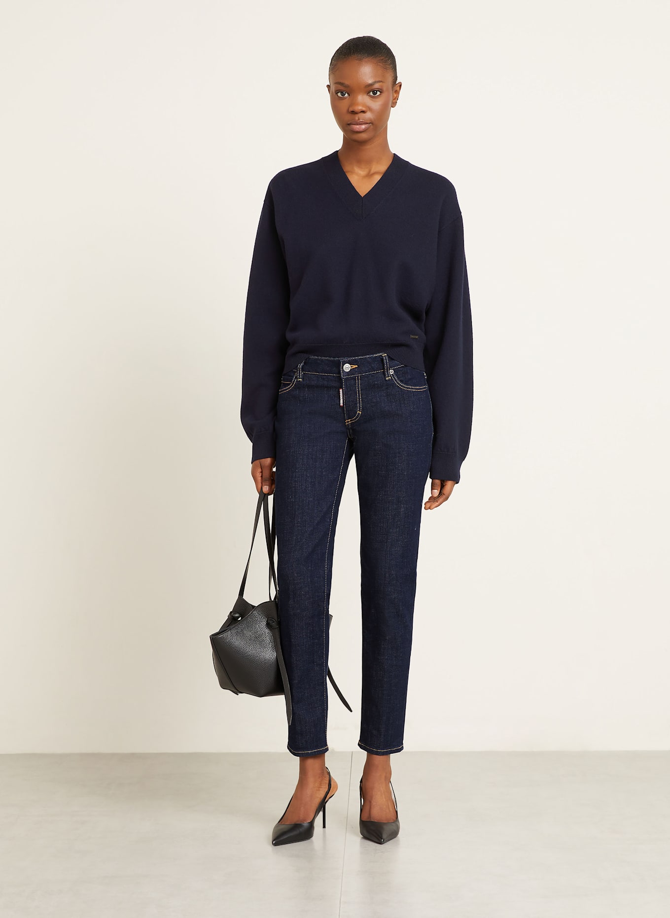 DSQUARED2 Pullover: DUNKELBLAU