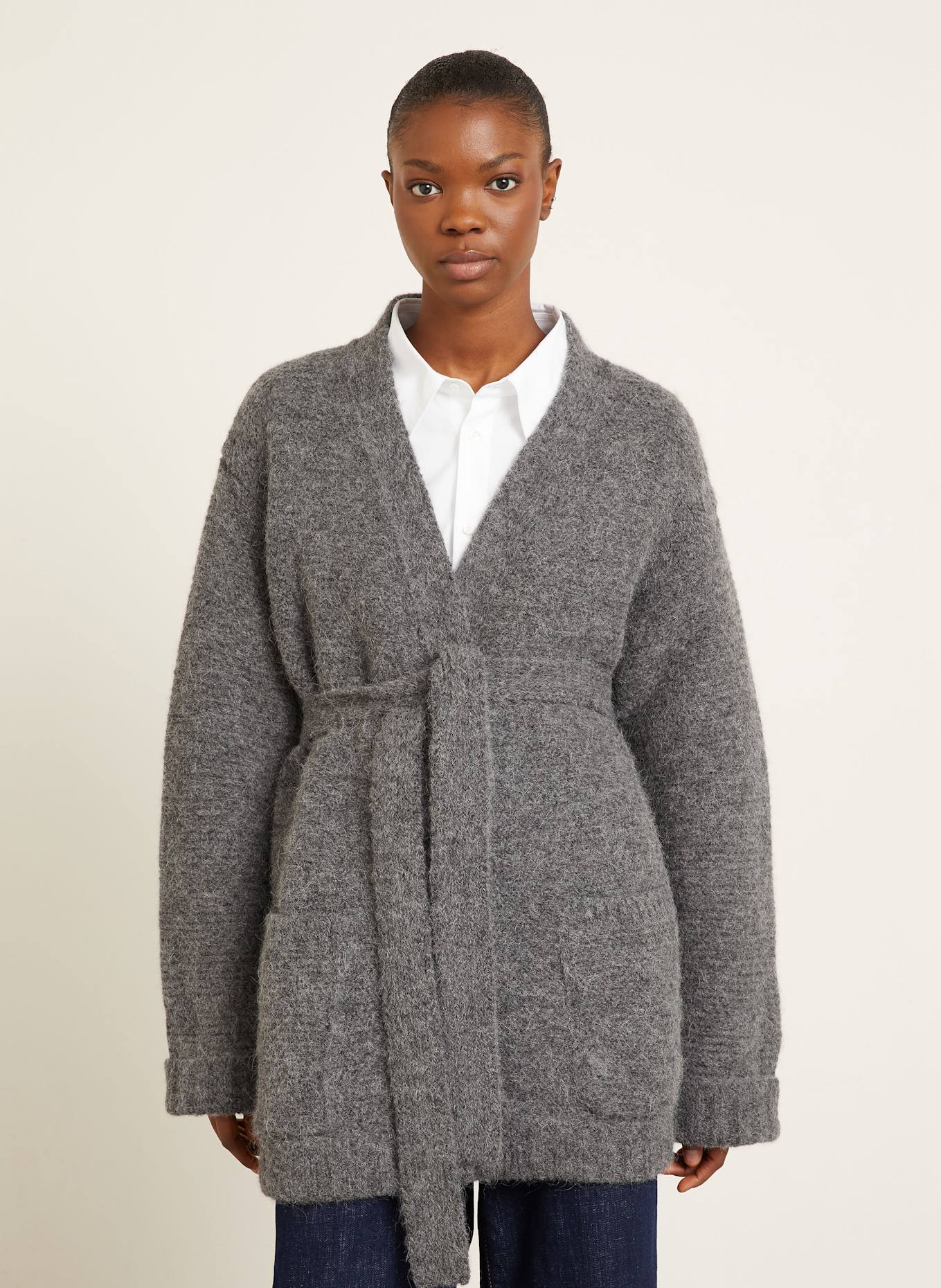 DSQUARED2 Strickhülle mit Alpaka: GRAU
