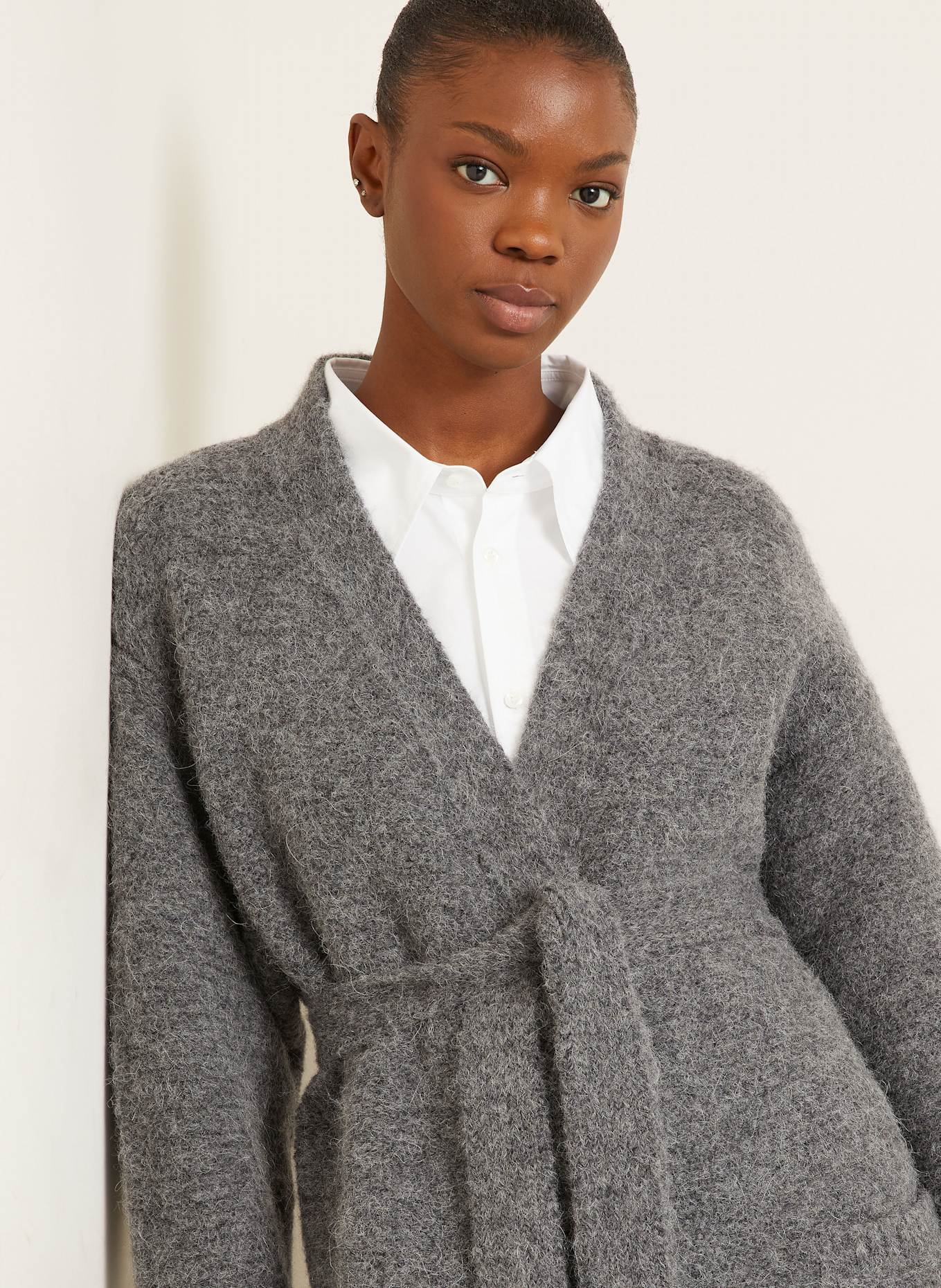 DSQUARED2 Strickhülle mit Alpaka: GRAU