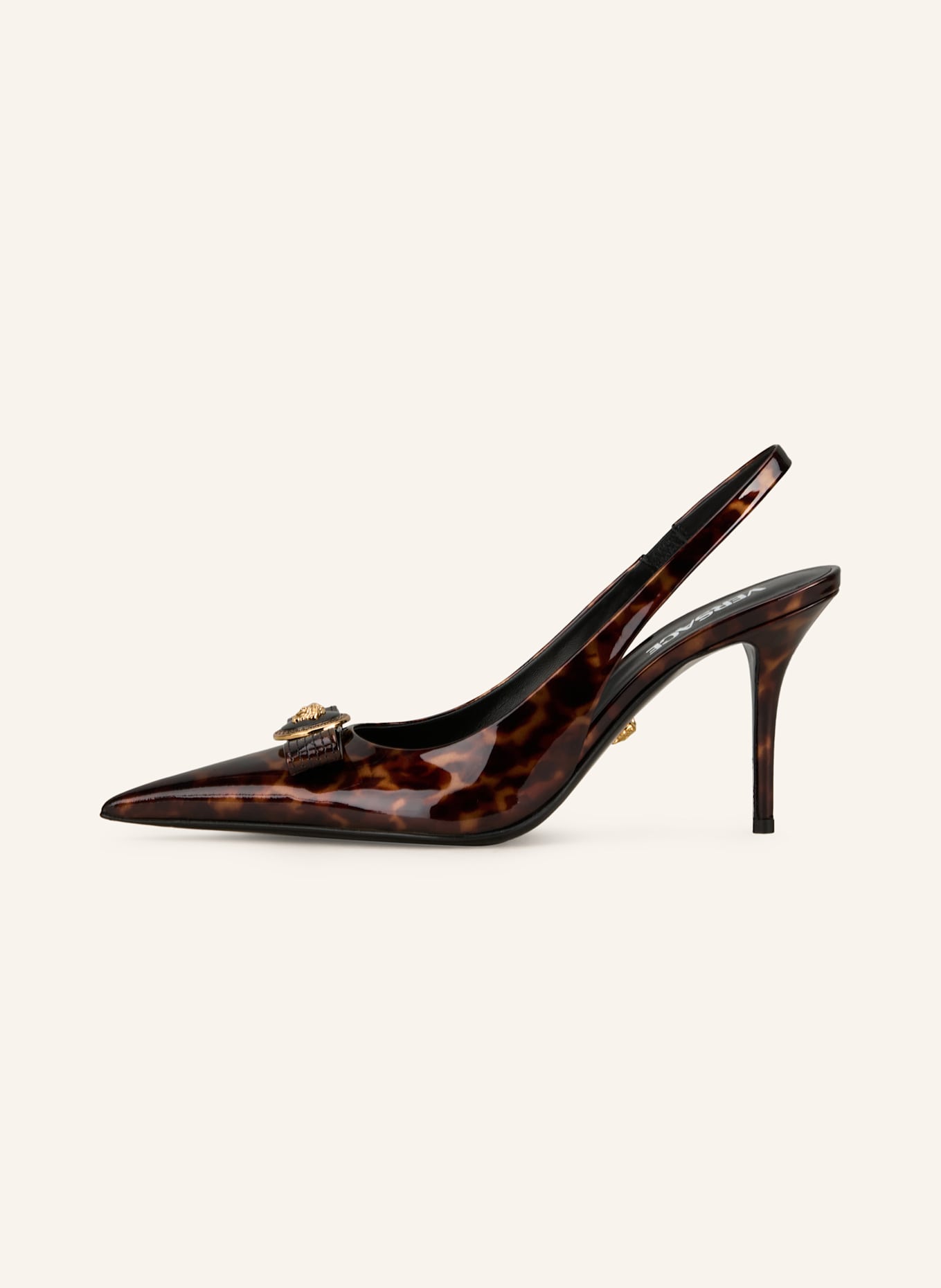 VERSACE Slingpumps: BRAUN / DUNKELBRAUN
