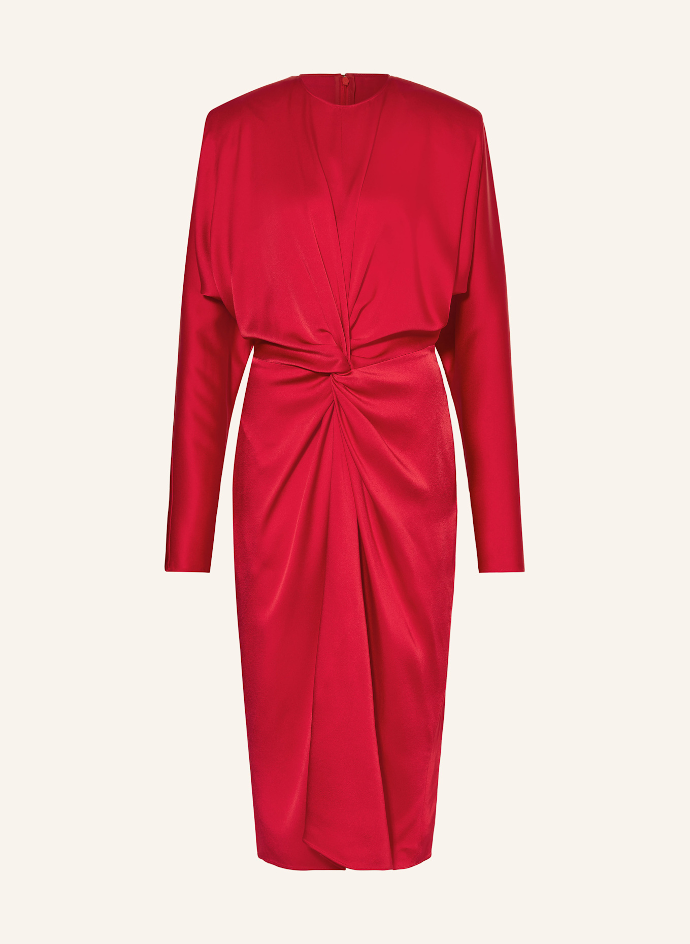 STELLA McCARTNEY Satinkleid: ROT