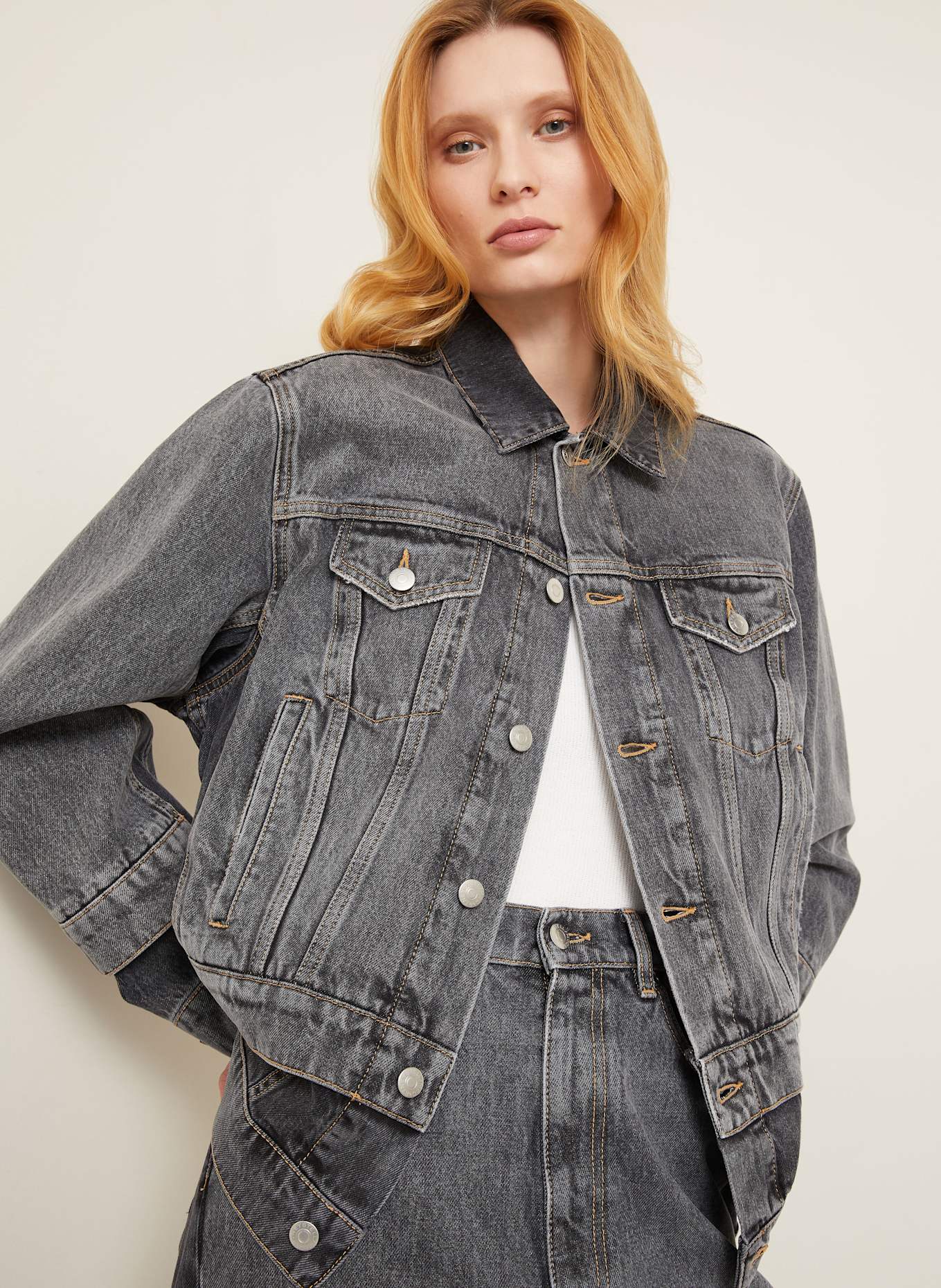 STELLA McCARTNEY Jeansjacke: GRAU
