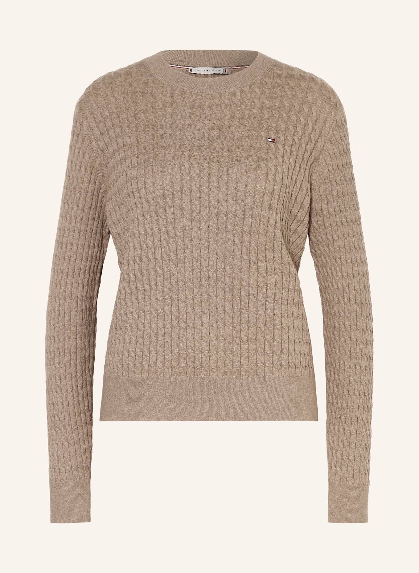 TOMMY HILFIGER Pullover: BRAUN