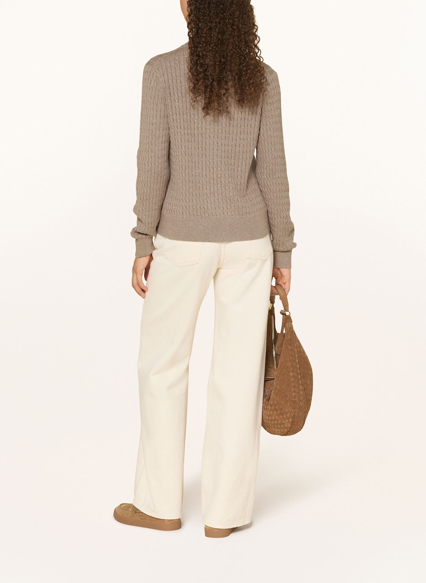 TOMMY HILFIGER Pullover: BRAUN