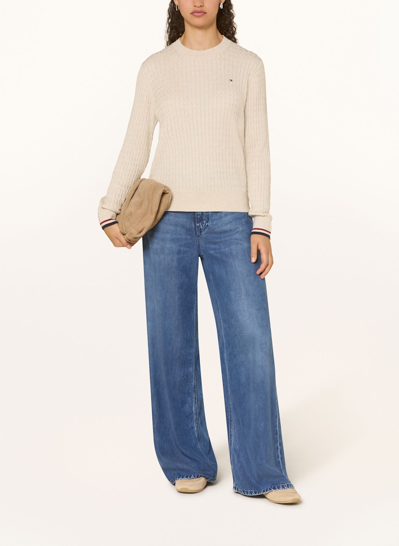 TOMMY HILFIGER Sweater: BEIGE