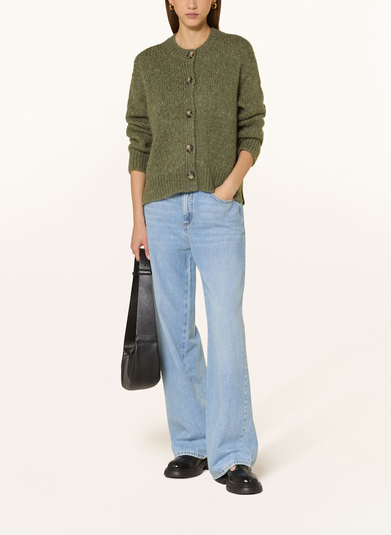 Marc O'Polo DENIM Strickjacke: GRÜN