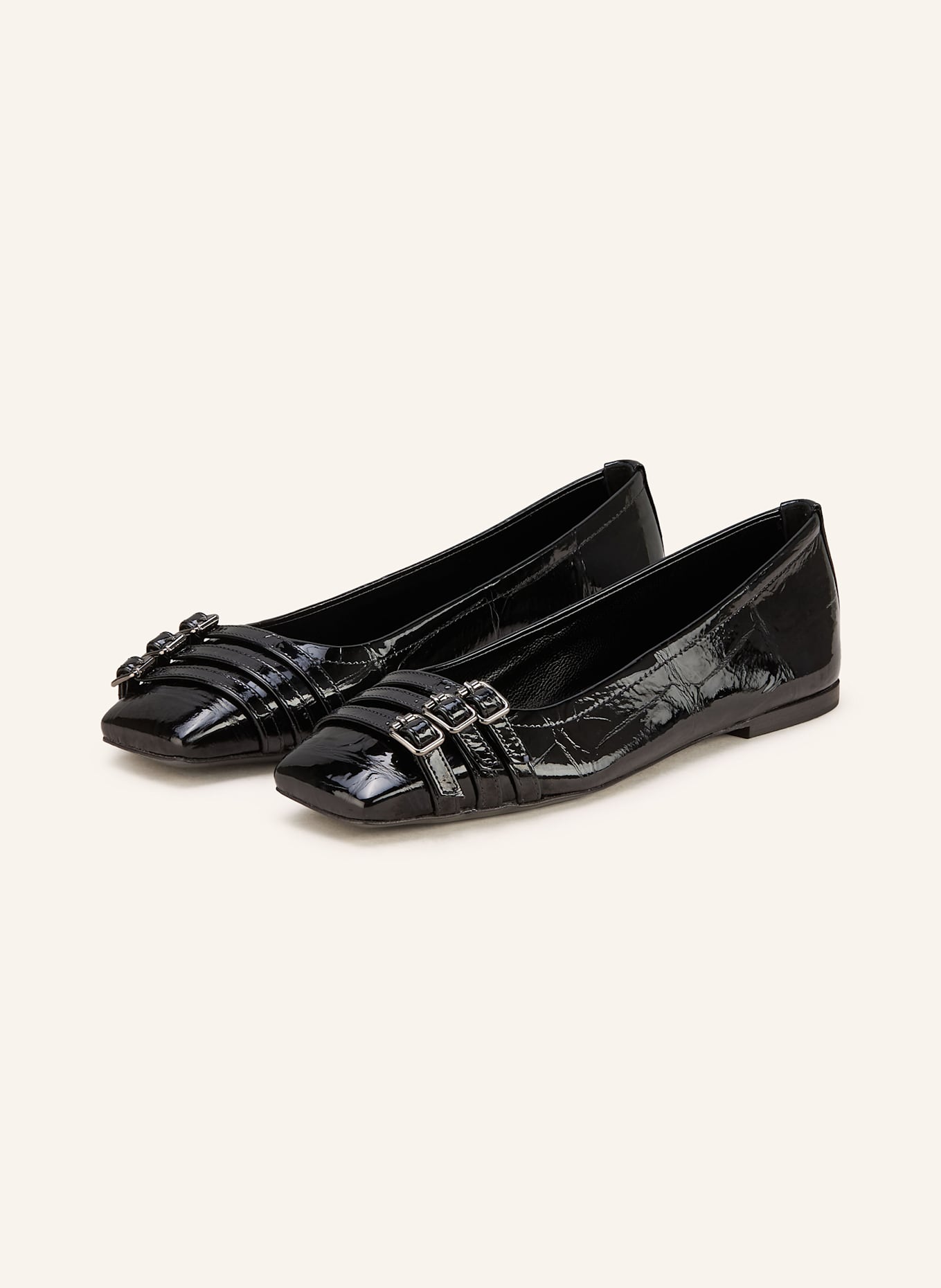 KENNEL & SCHMENGER Lackballerinas LEILA: SCHWARZ