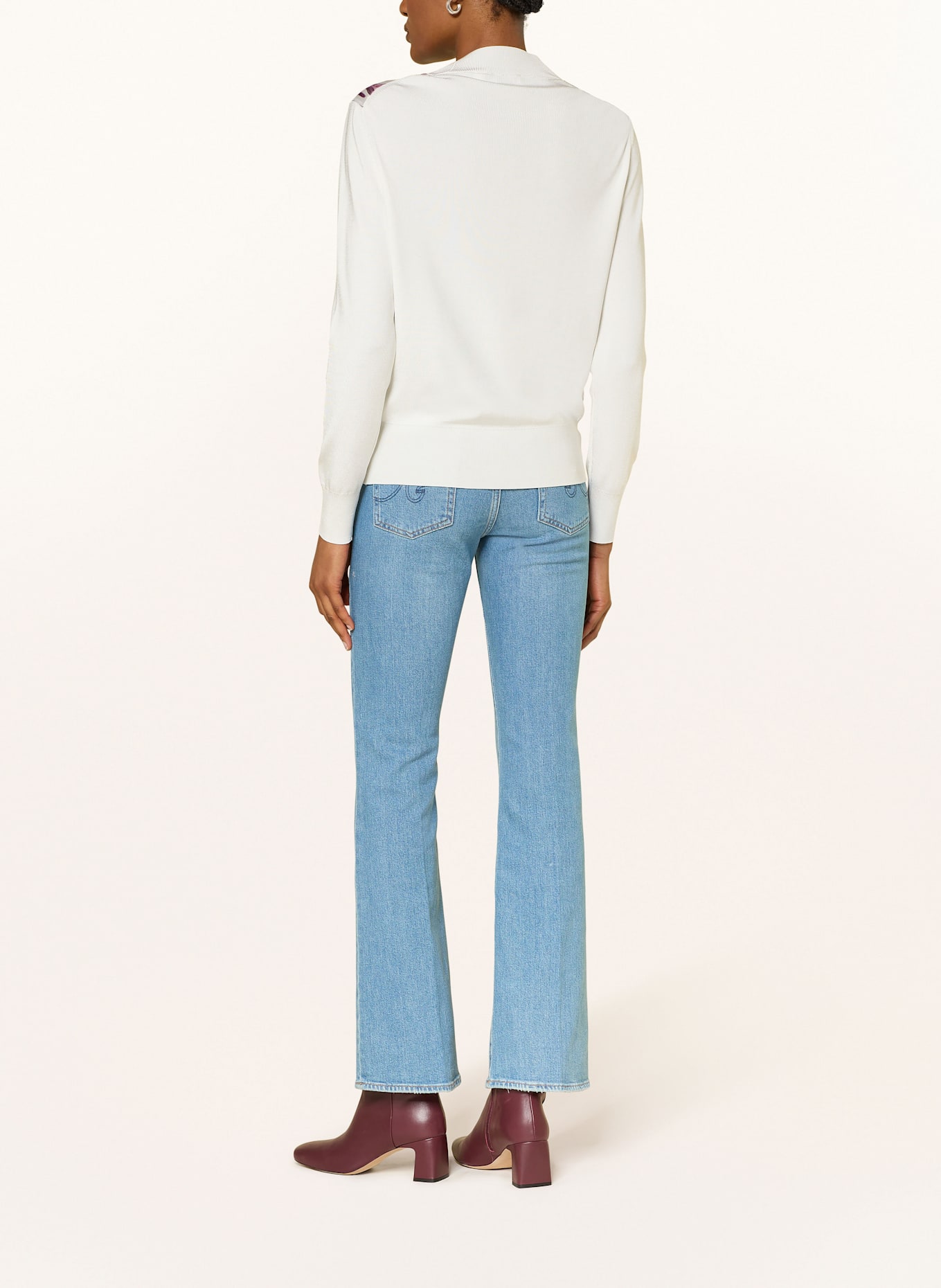 TED BAKER Sweatshirt JAKKIA: ECRU / TÜRKIS / LILA