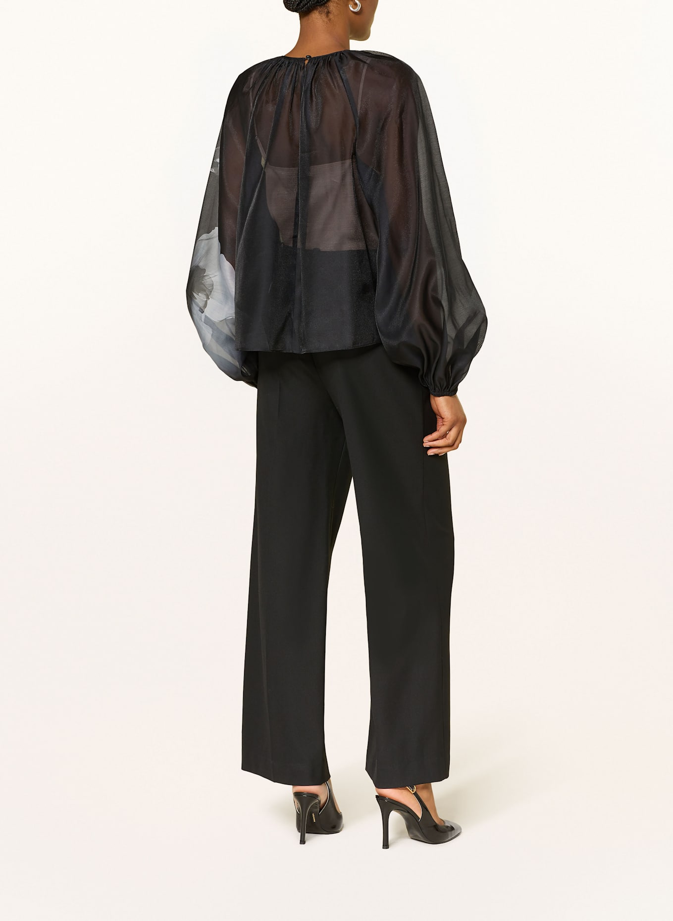 TED BAKER Blusenshirt PLAAZA: SCHWARZ / GRAU