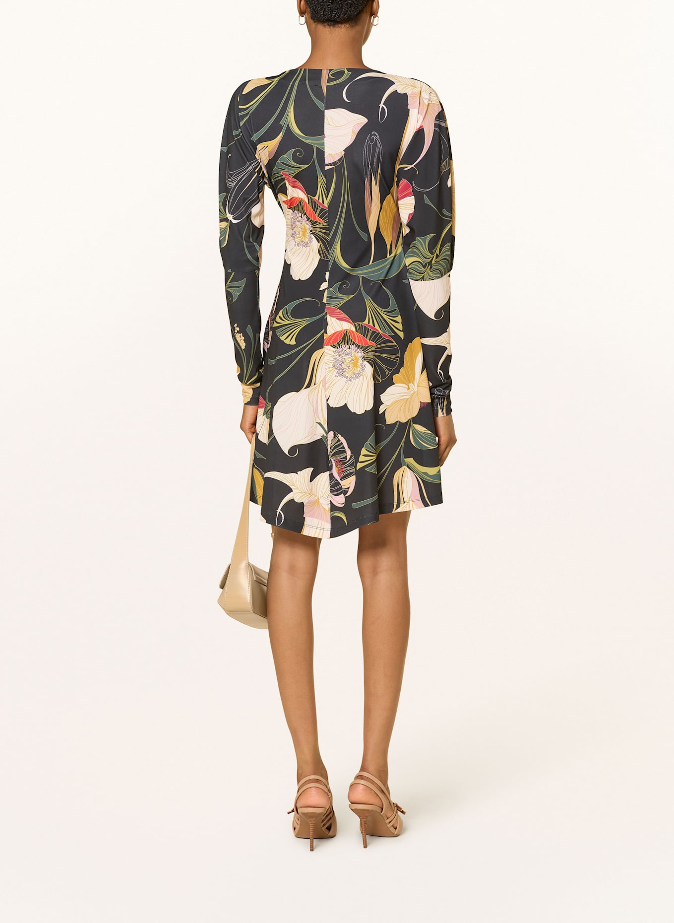 TED BAKER Wickelkleid LAZIRA: SCHWARZ / GELB / ROT